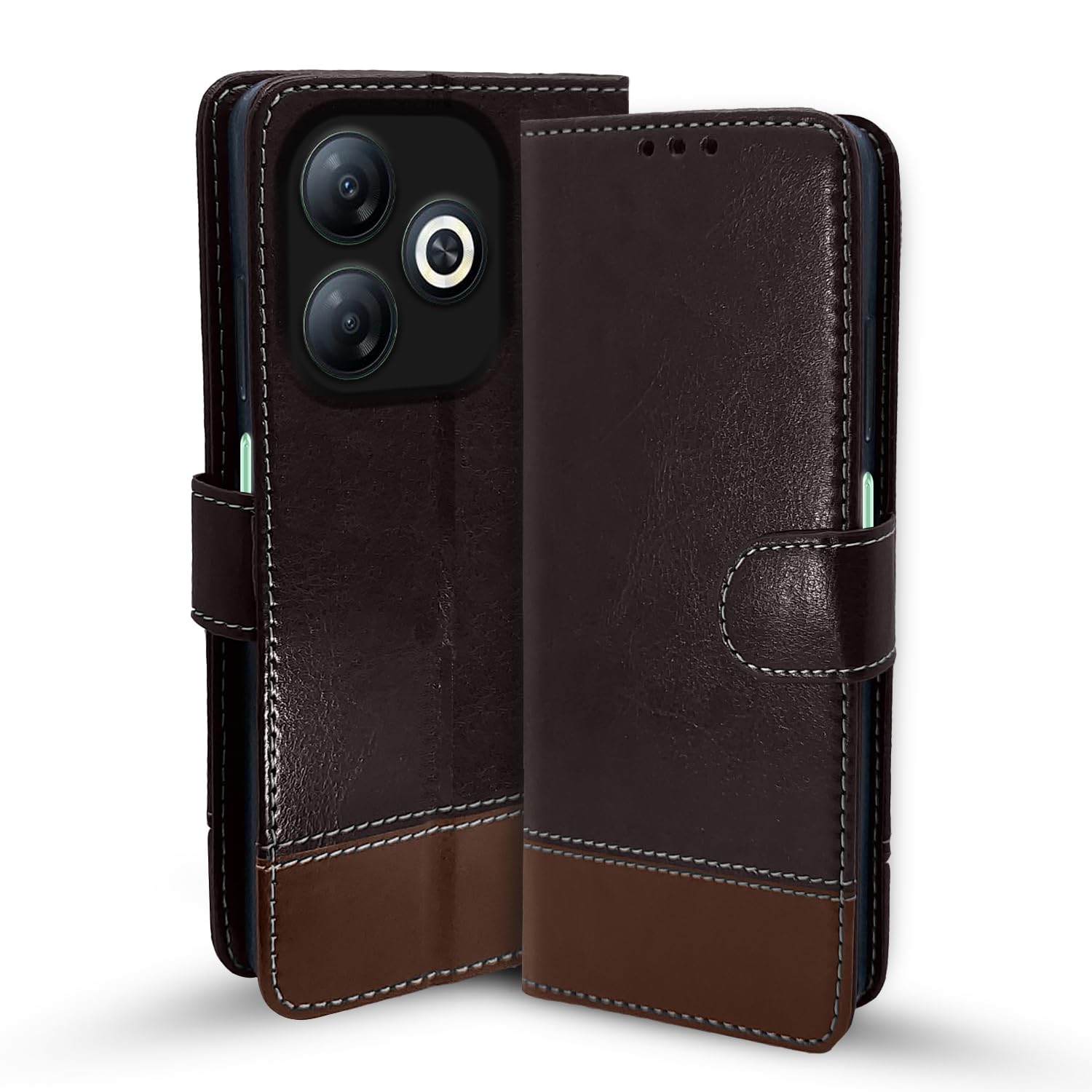 Coffee & brown flip cover for Infinix Smart 8 – Pikkme
