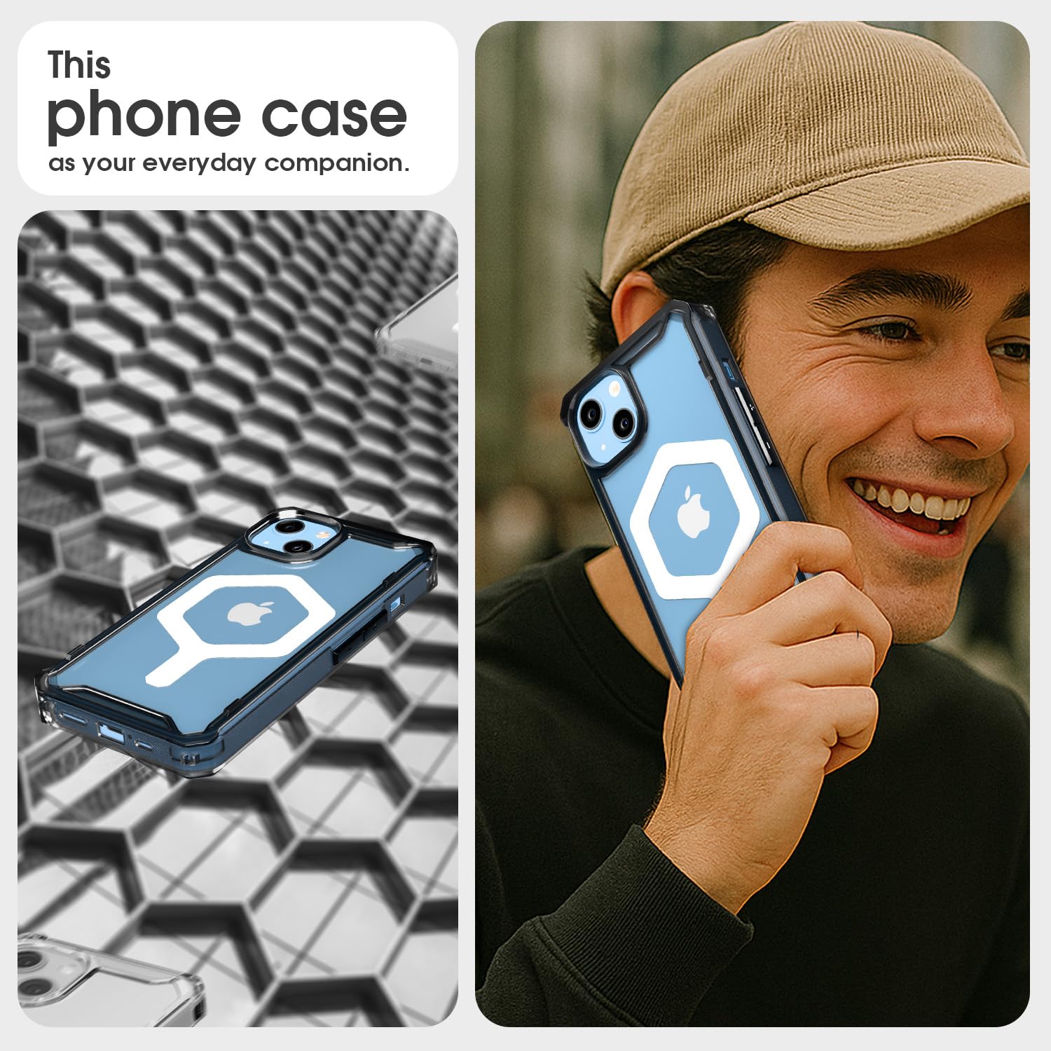 iPhone 13/14 Hybrid back cover in black mag-safe by Pikkme – photo 6