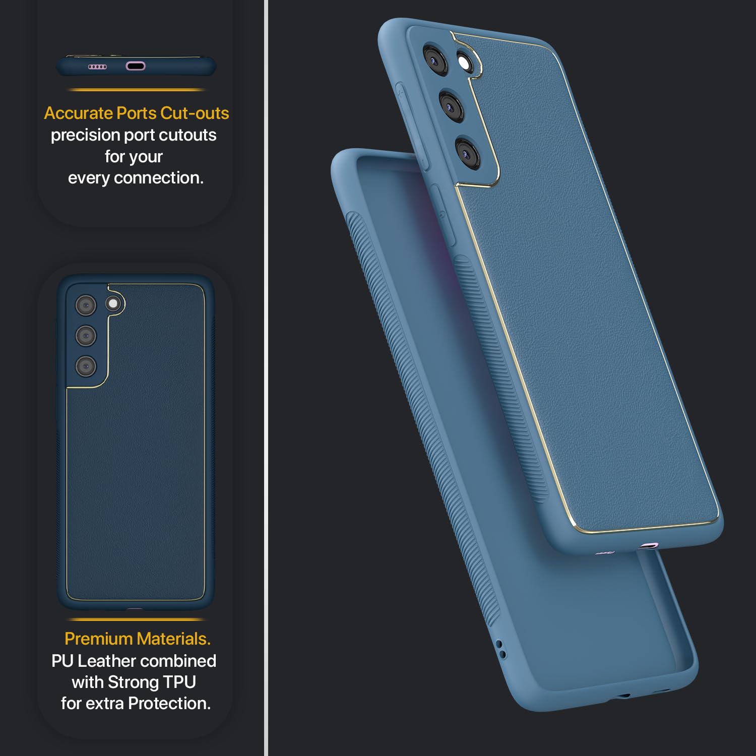 Pikkme Samsung S21 FE 5G blue mobile back cover – photo 2
