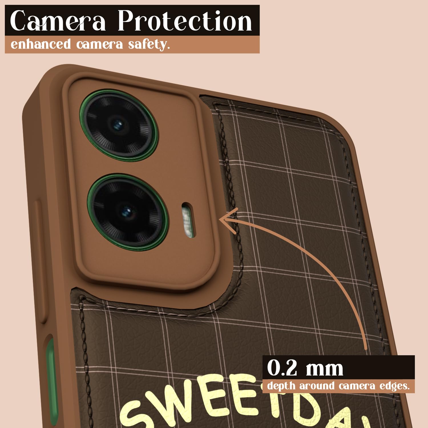 Pikkme Moto G35 Cute Girlish Dog Series Back Cover (Design1)