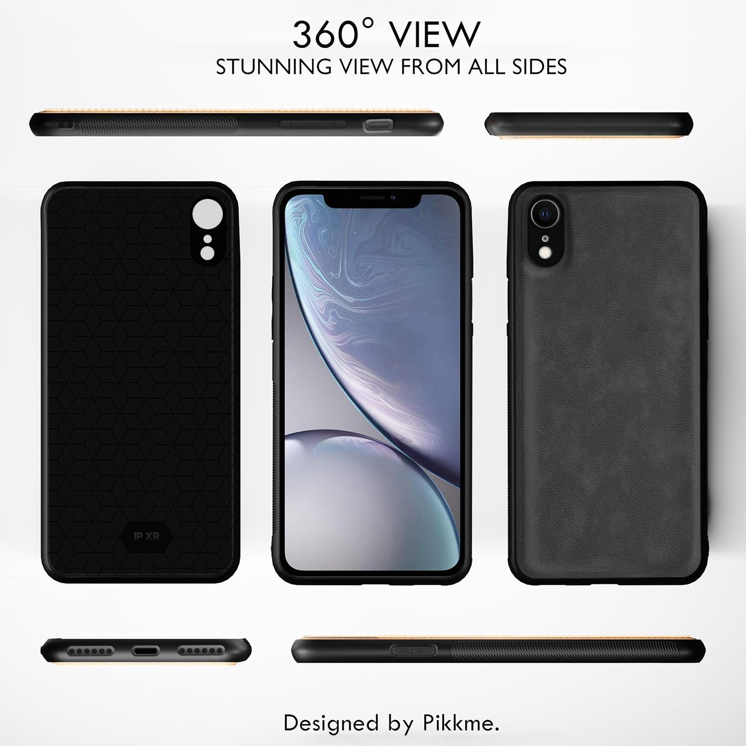 Pikkme grey Leather phone cover for iPhone XR – photo 2