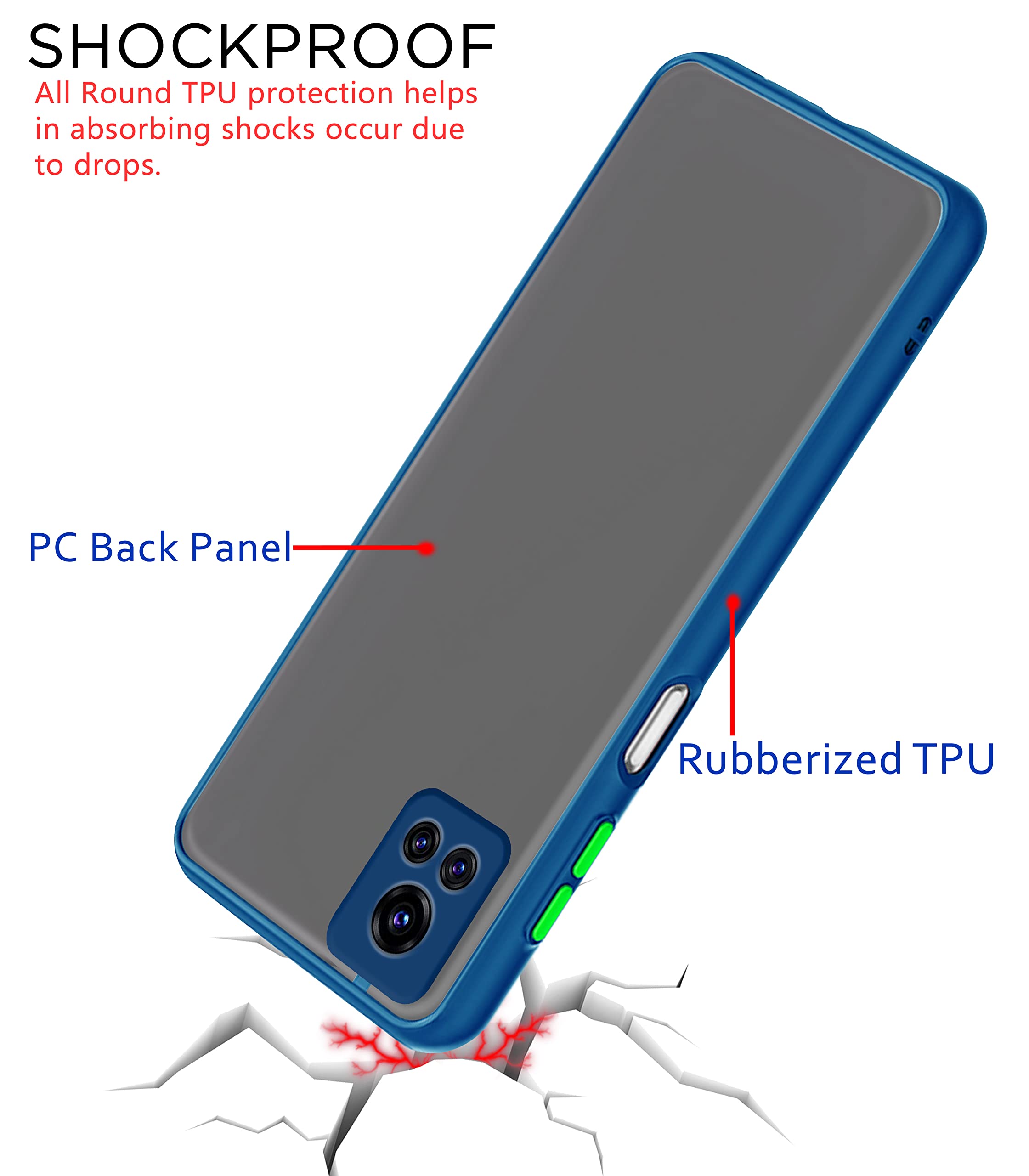 Vivo Y72 5G/Y31s mobile back cover in blue by Pikkme – photo 4