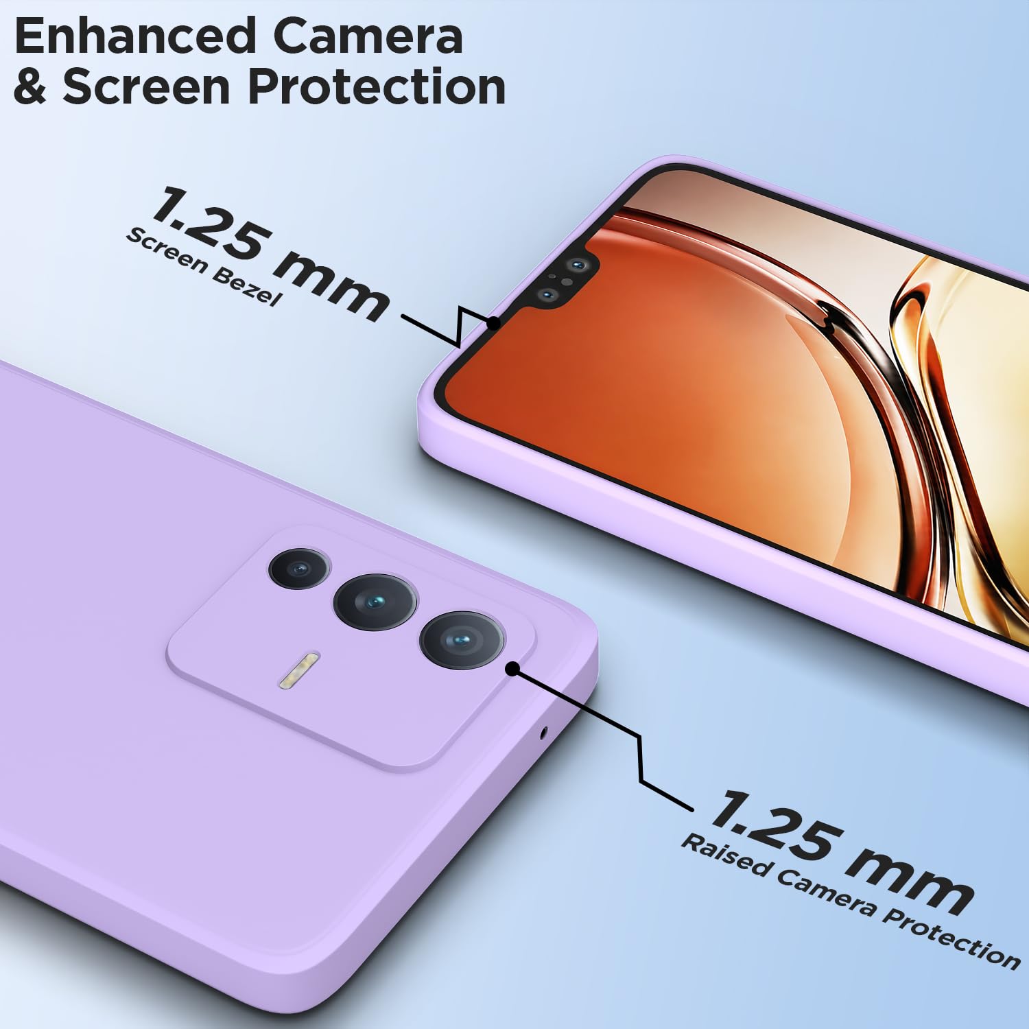 Pikkme Vivo V23 5G purple mobile back cover – photo 2