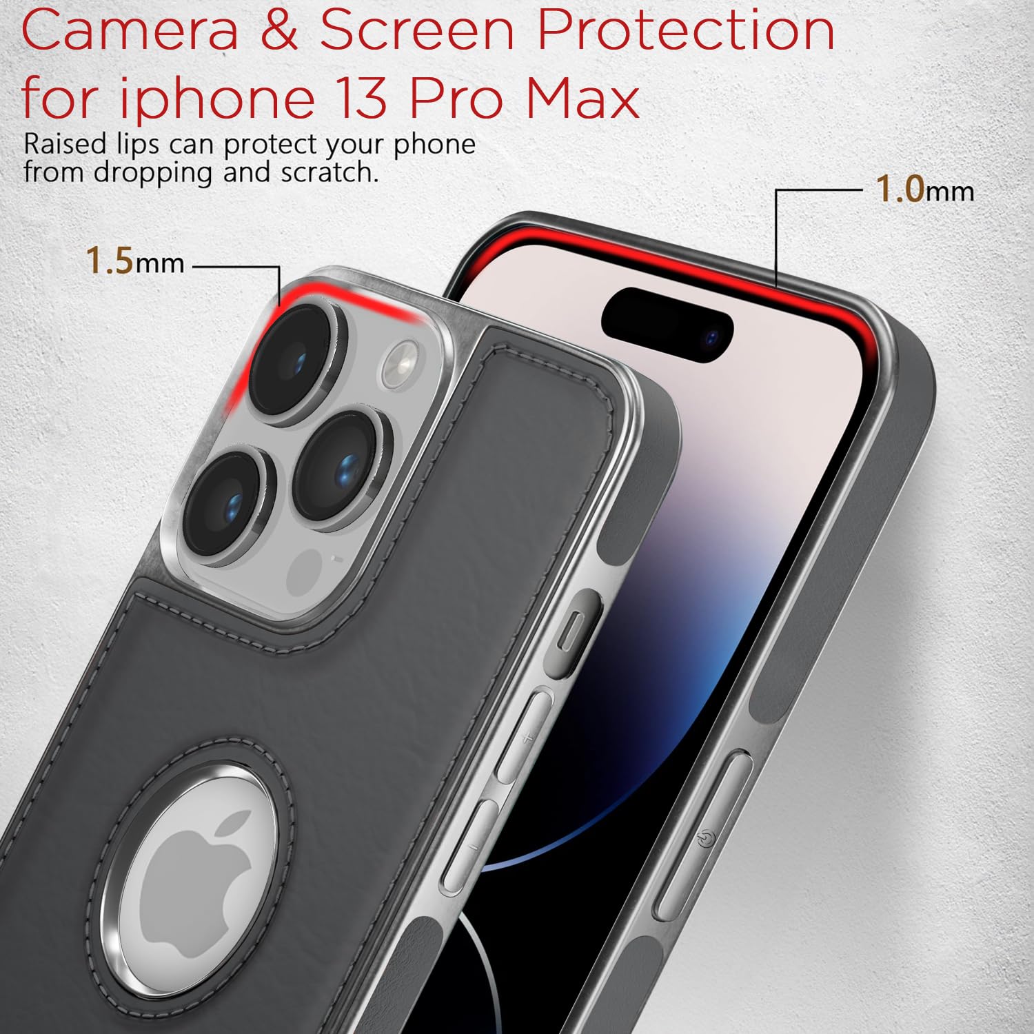 Pikkme chrome grey mobile cover for iPhone 14 Pro Max – photo 4