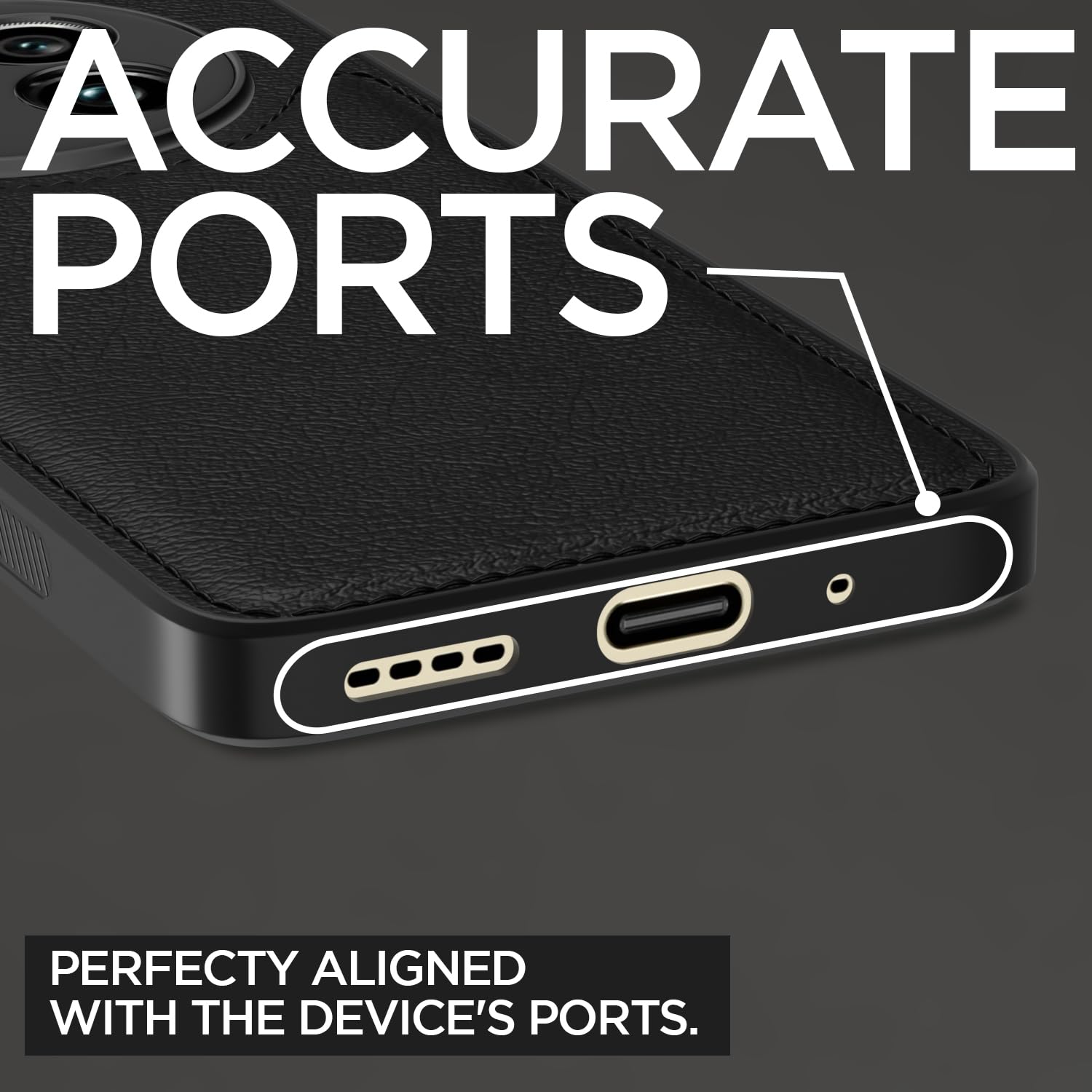 Pikkme Realme 13 Pro / 13 Pro Plus 5G Leatherback Back Case | Black