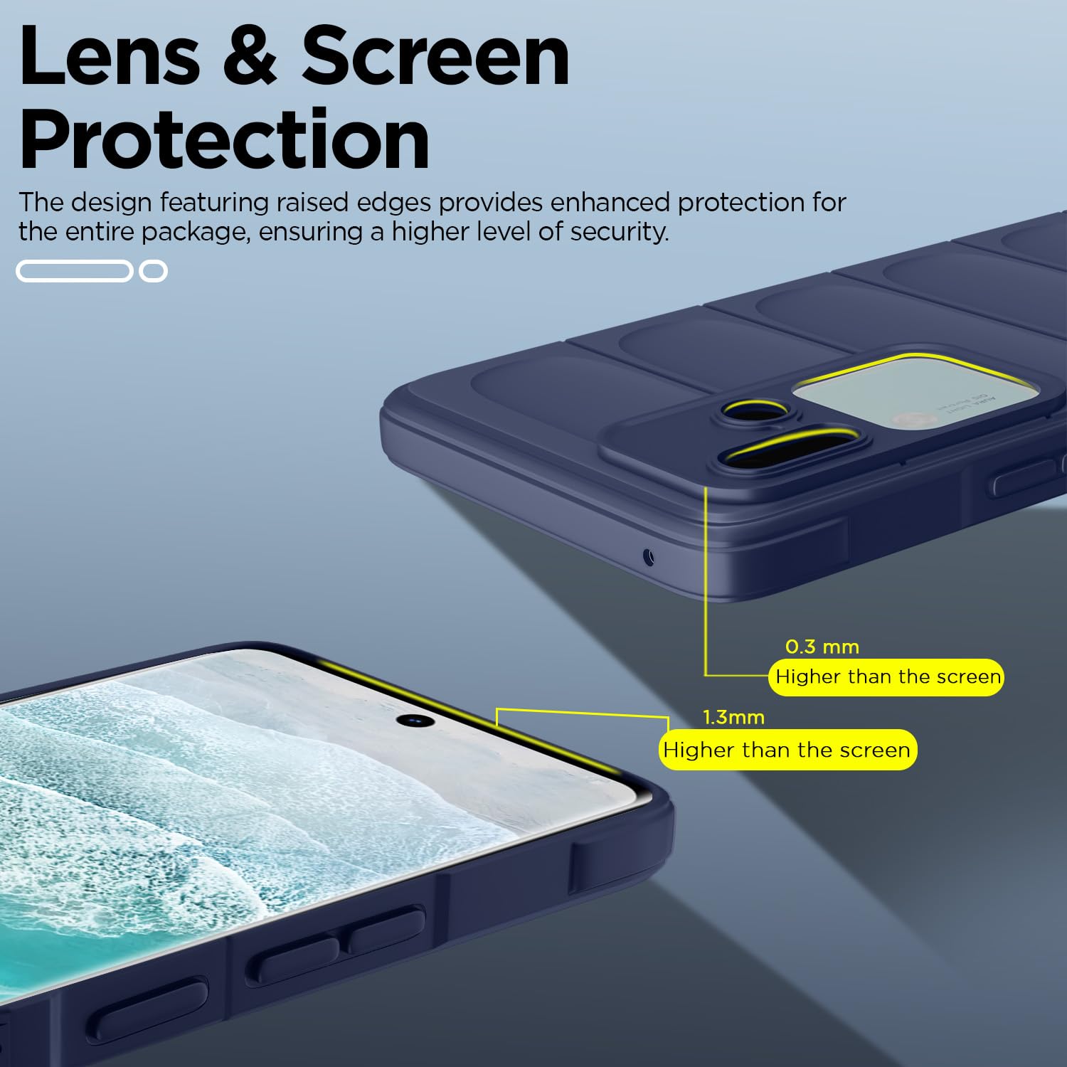 Blue Liquid Silicone mobile cover for Vivo V30/V30 Pro 5G – Pikkme – photo 4