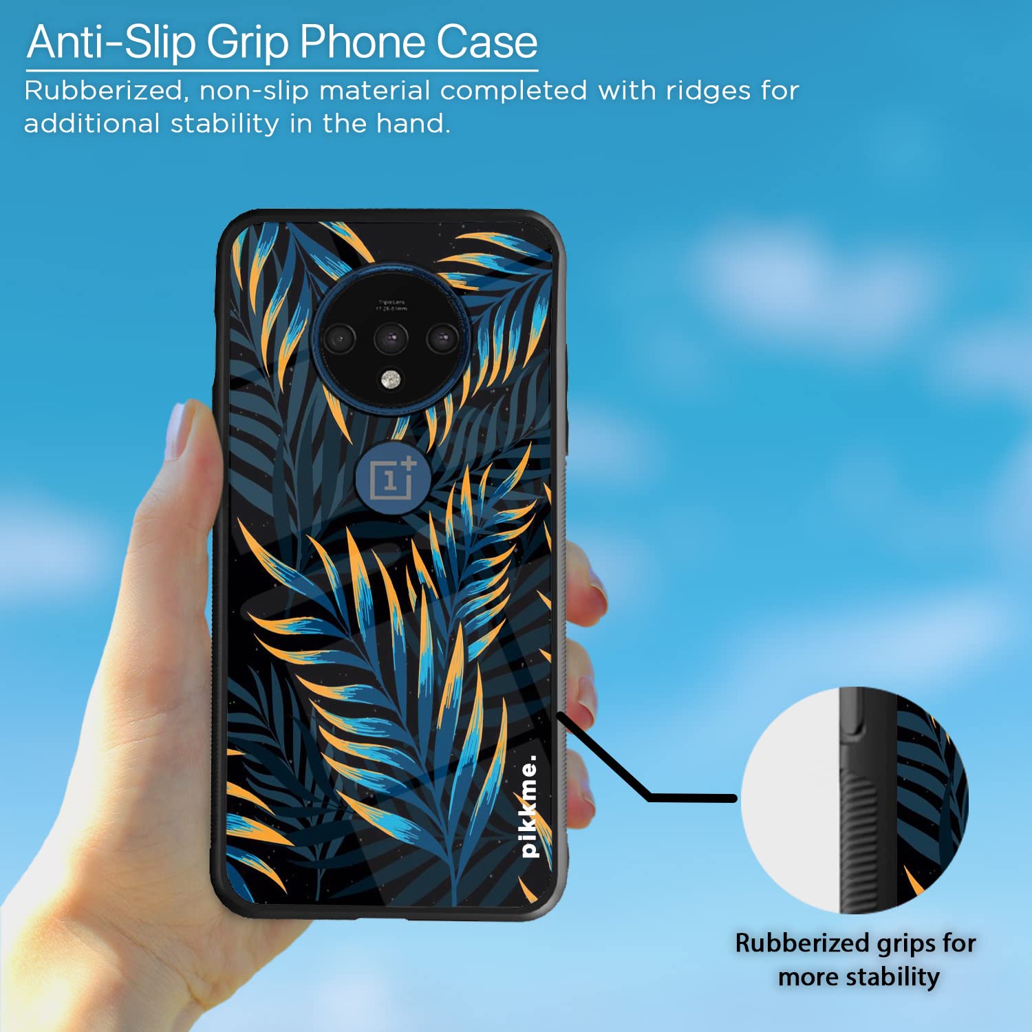 Pikkme OnePlus 7T Flower mobile back cover – photo 5