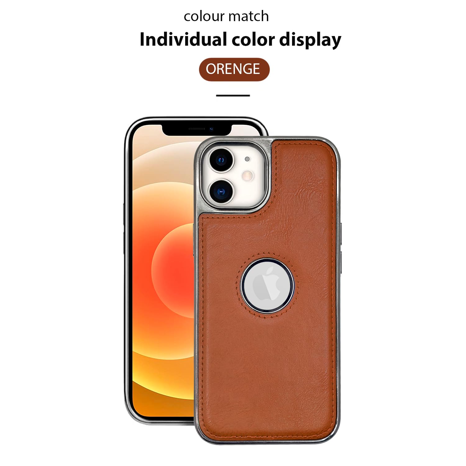 Pikkme tan Leatherback mobile cover for iPhone 12/12 Pro – photo 7
