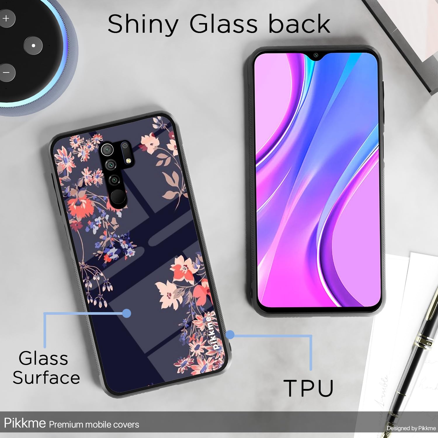 Pikkme Redmi 9 Prime Flower mobile cover – photo 3