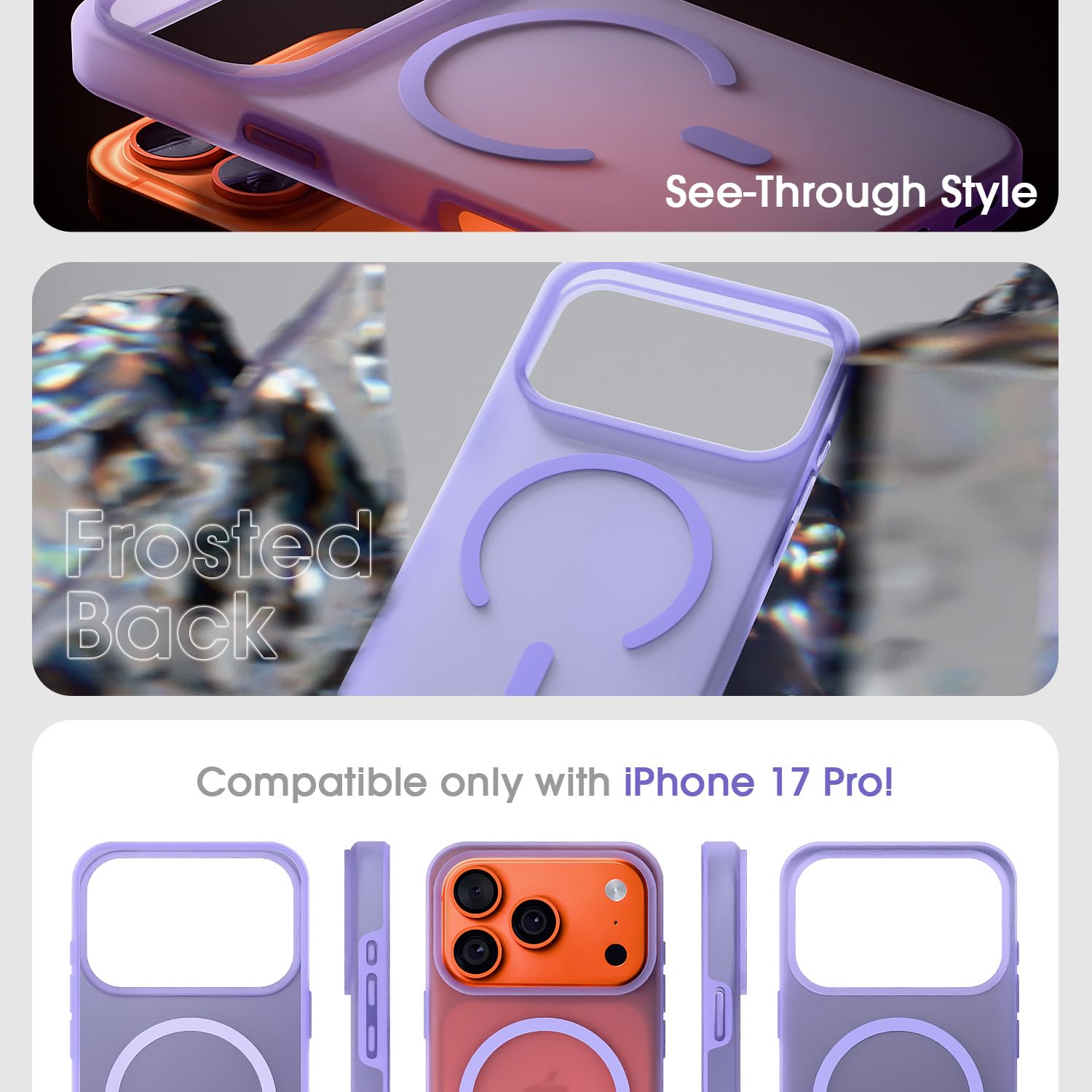 Pikkme iPhone 17 Pro light purple phone cover – photo 3