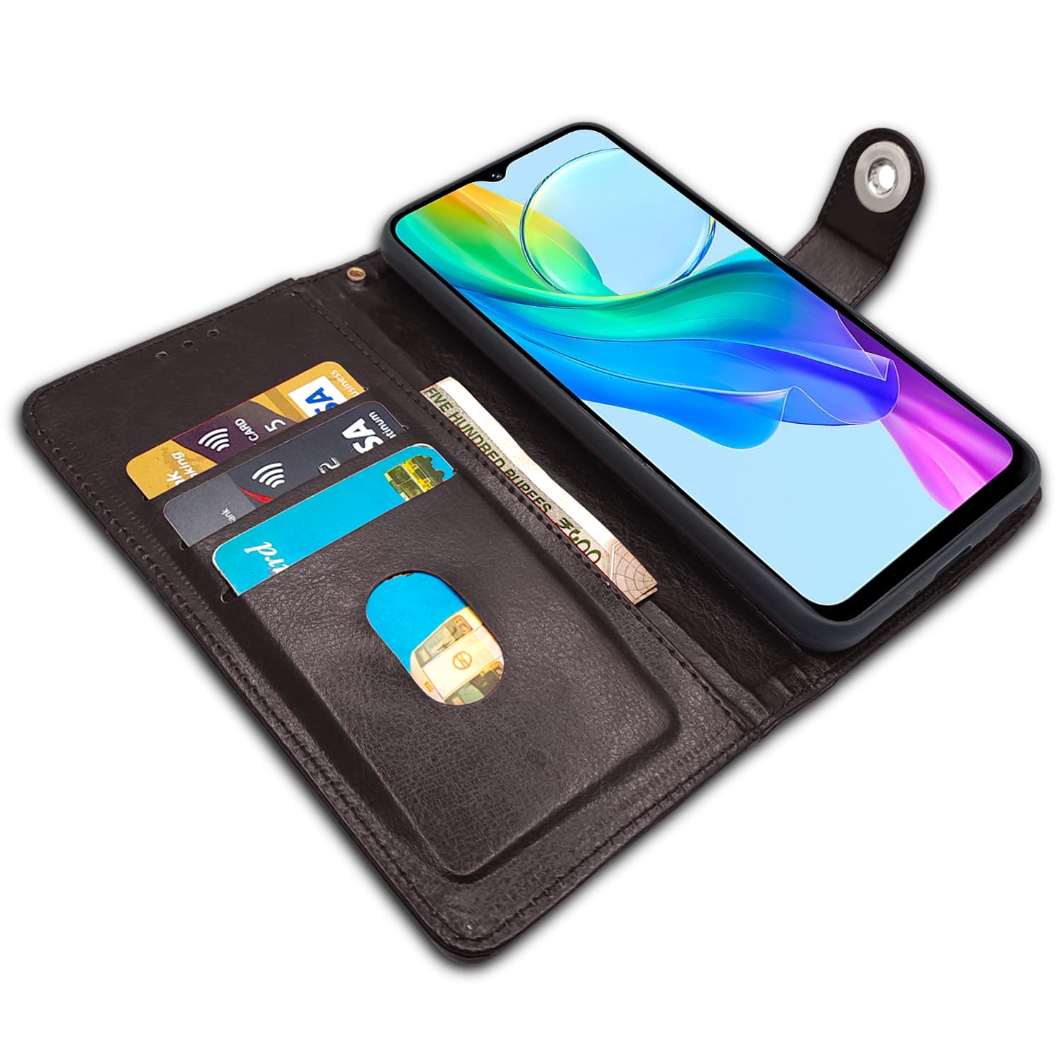 Coffee Button mobile flip cover for Vivo Y03 4G – Pikkme – photo 3
