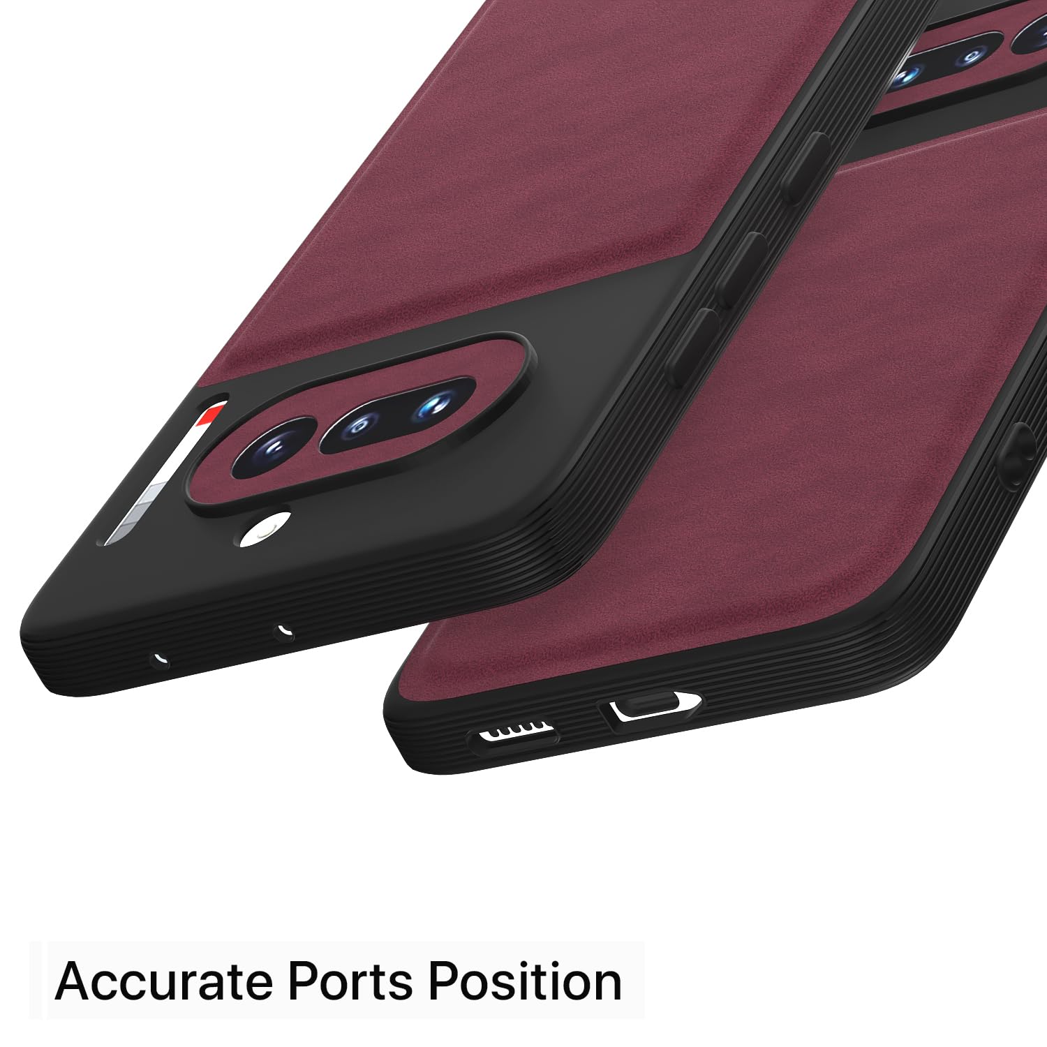 Nothing Phone 4a 5G Leather back cover in purple by Pikkme – photo 4
