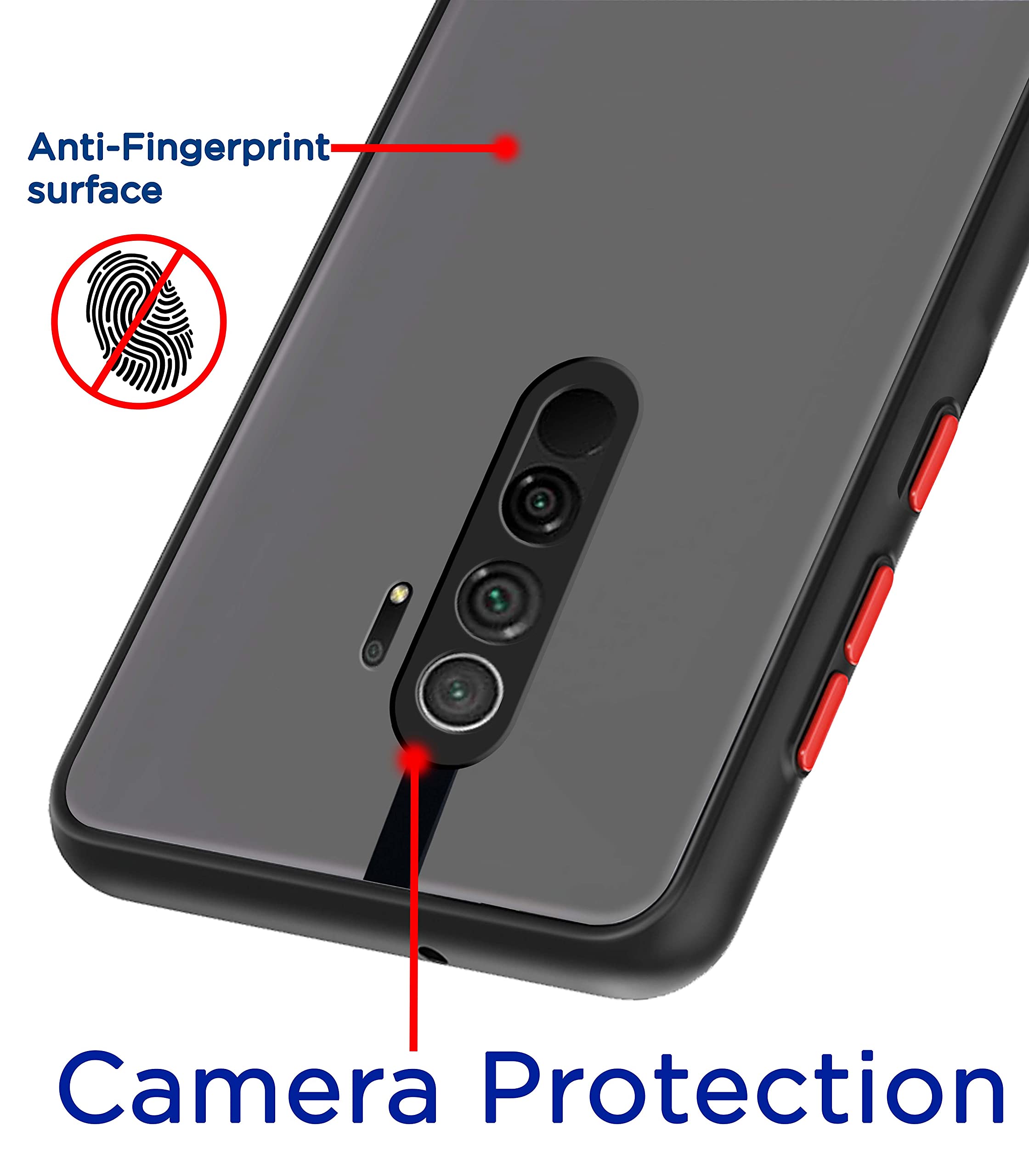 Black Matte back cover for Redmi 9 Prime – Pikkme – photo 2