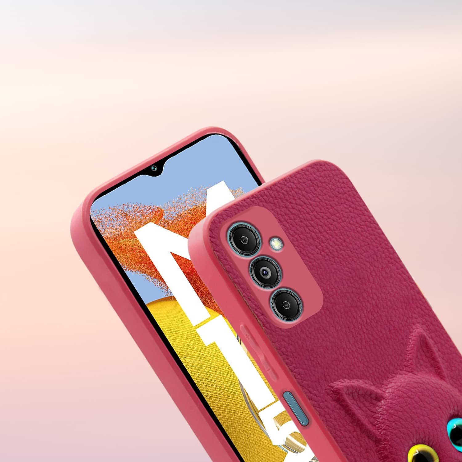 Pikkme Samsung M14 5G Cat pink mobile cover – photo 7