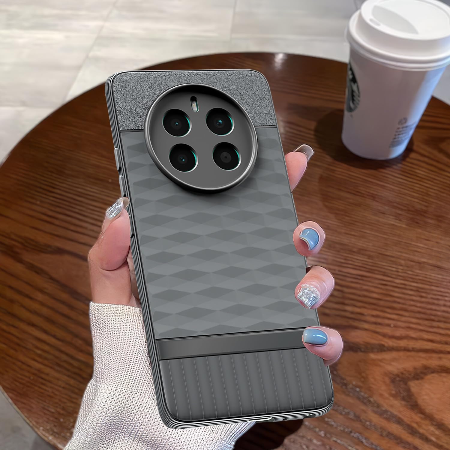 Pikkme Realme 12 Plus 5G / P1 5G / Narzo 70 5G / 70 Pro 5G Gencase Back Cover (Grey)