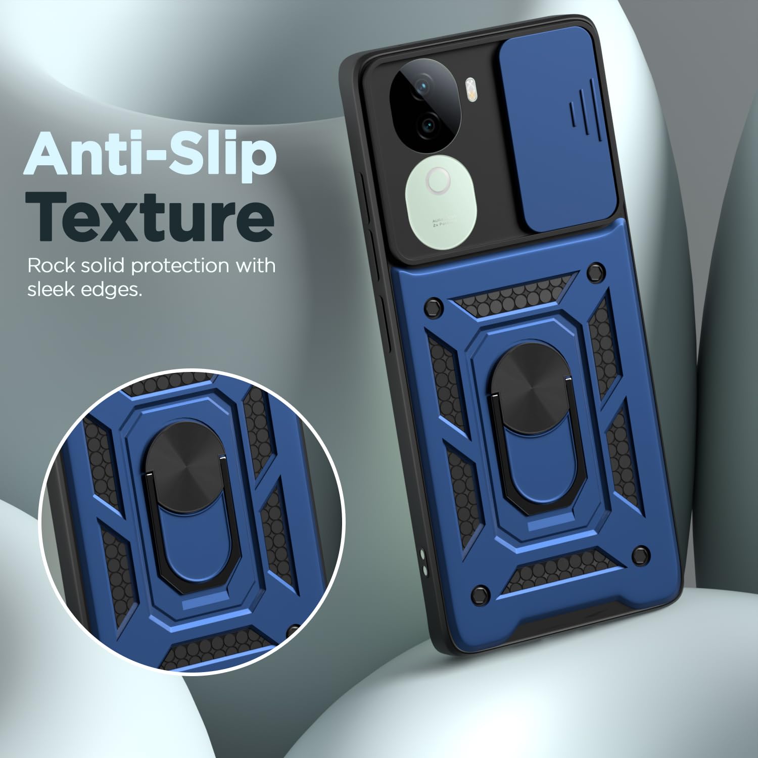 Vivo V40e 5G/iQOO Z9s 5G/360 mobile back cover in blue by Pikkme – photo 7