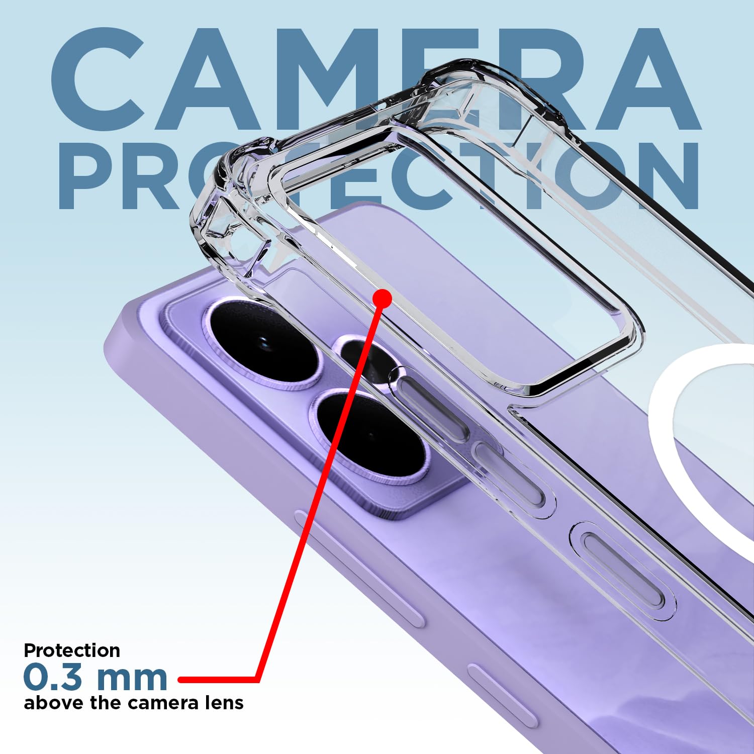 Pikkme Realme 14 5G MagSafe transparent mag-safe mobile back cover – photo 5