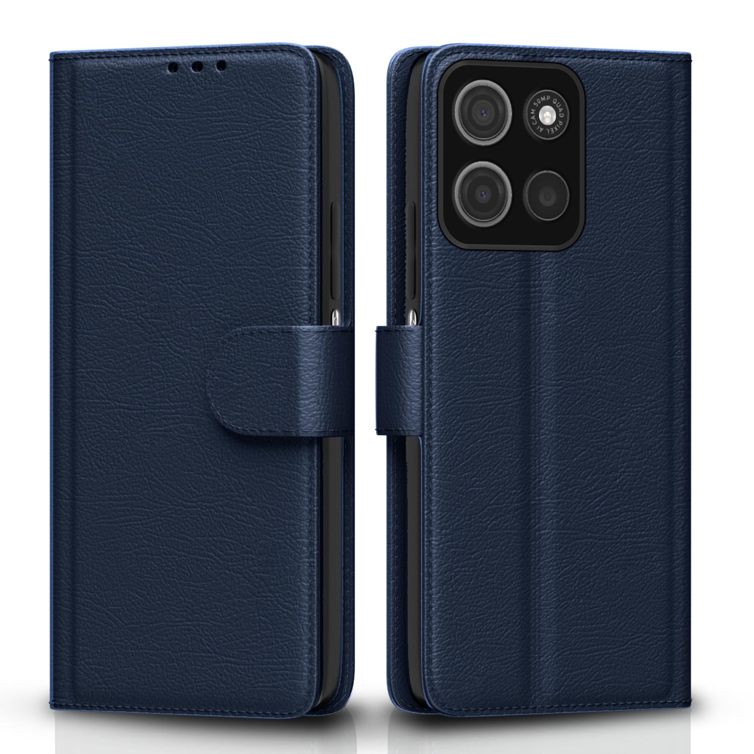 Pikkme blue flip case for Moto G15