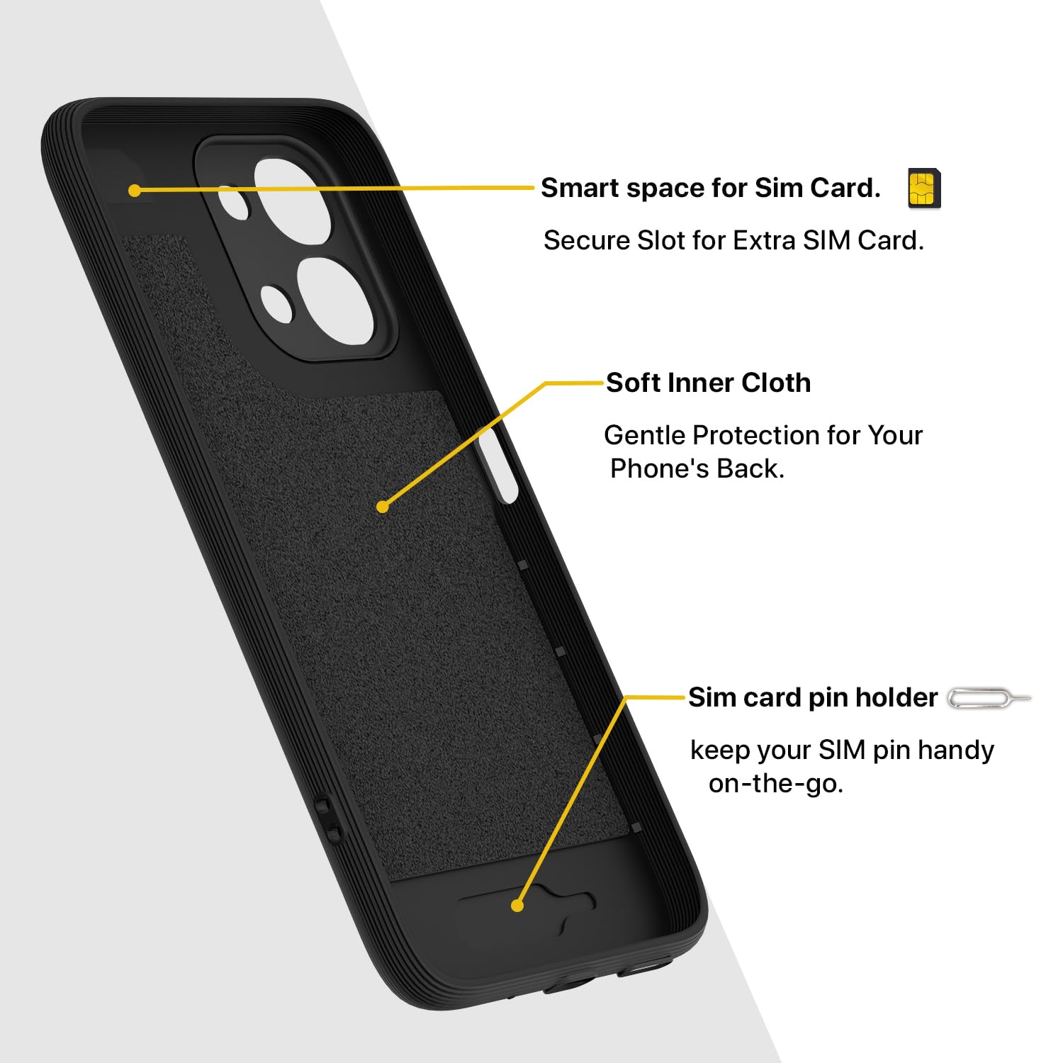 Pikkme Vivo T5x/Y51 Pro/iQOO Z11x 5G black mobile cover – photo 6