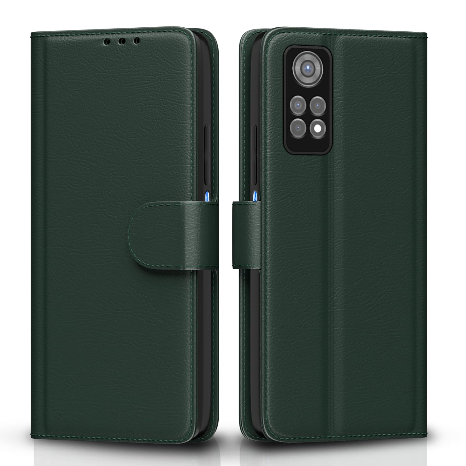 Green wallet flip cover for Redmi Note 11/Note 11s – Pikkme
