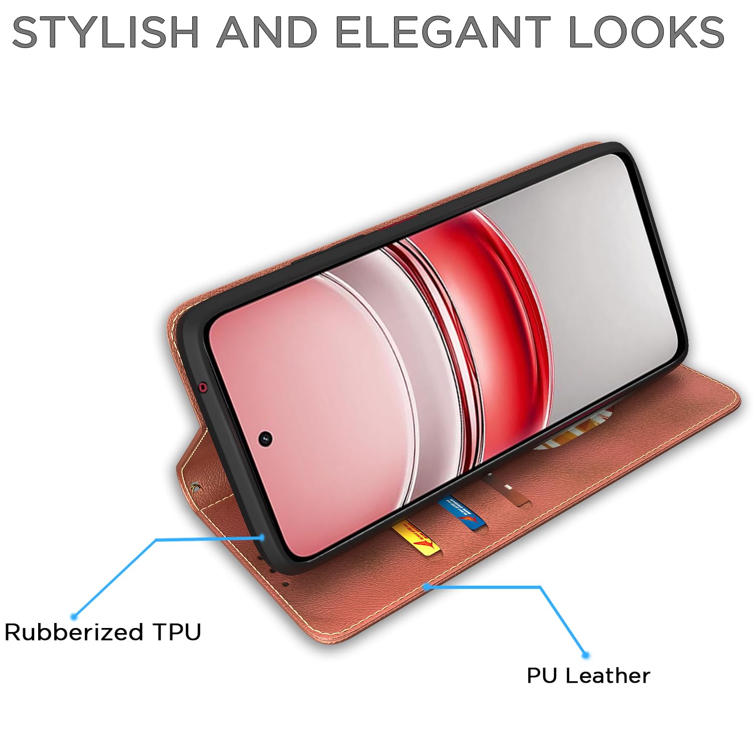 Brown flip cover for Realme Narzo 80x/P3x/14X 5G – Pikkme – photo 5