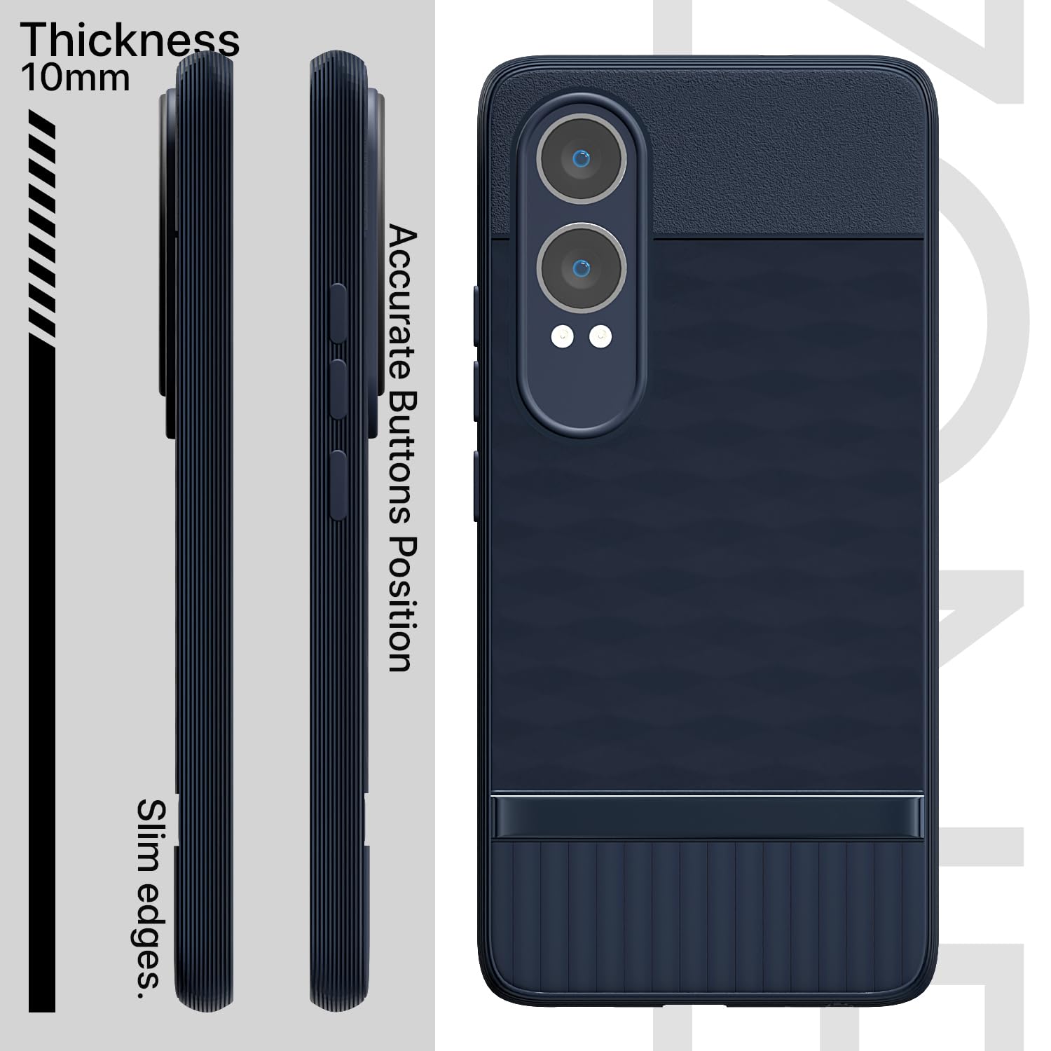 Pikkme OnePlus Nord Ce 4 Lite 5G Gencase Back Cover (Blue)