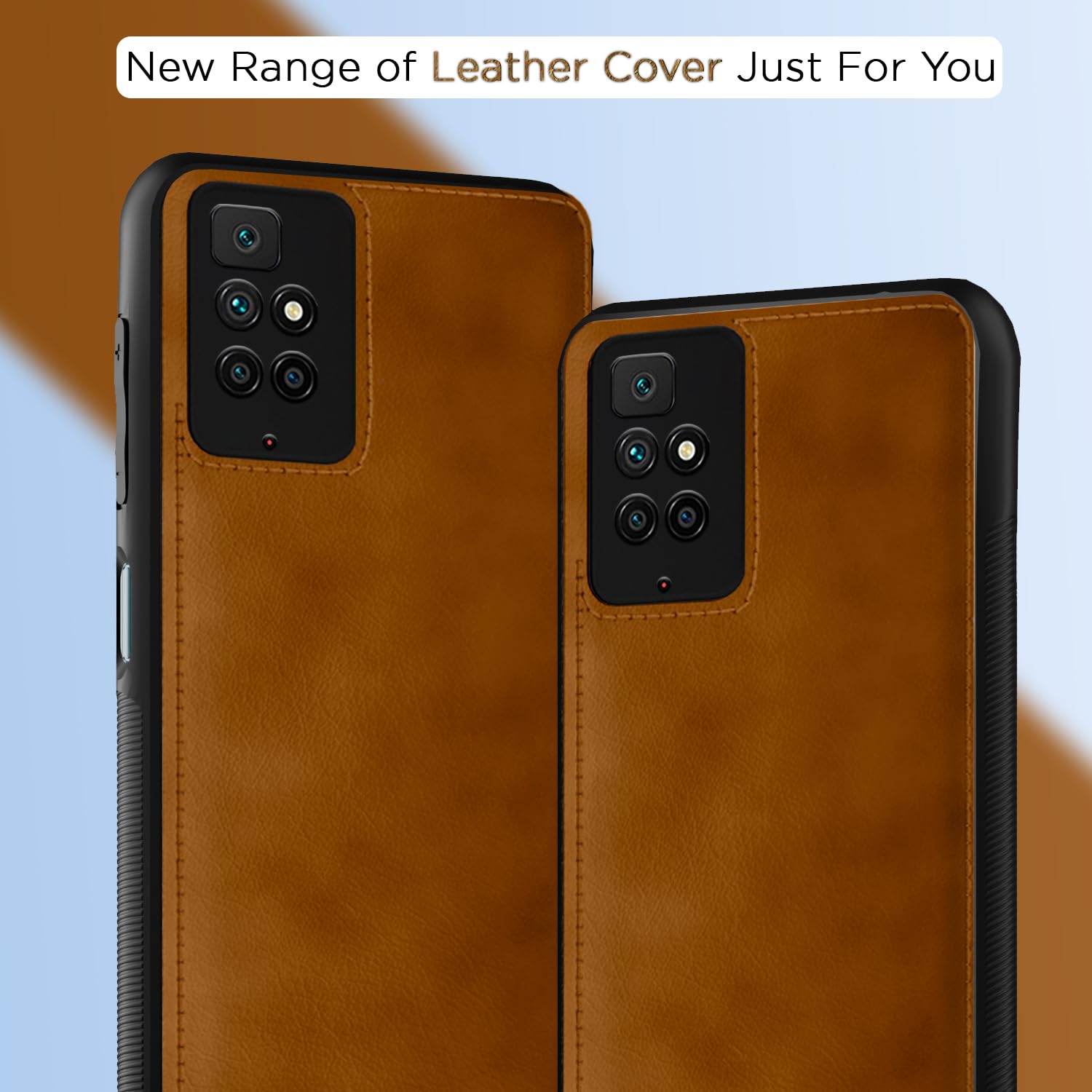 Pikkme Redmi 10 Prime Leather brown mobile cover – photo 7
