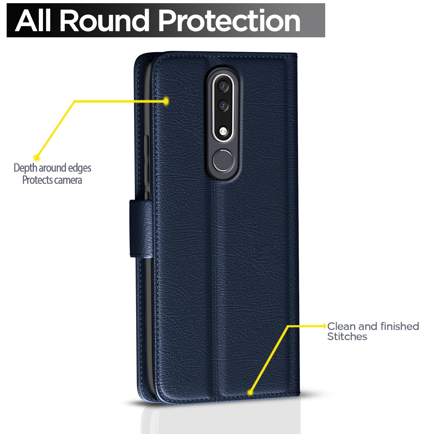 Pikkme Nokia 3.1 Plus blue flip cover – photo 4