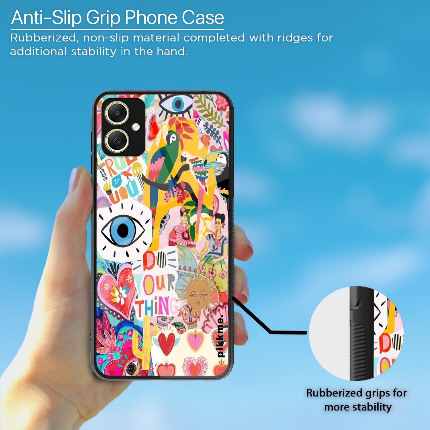Samsung A05/M05/F05 Flower mobile back cover by Pikkme – photo 5