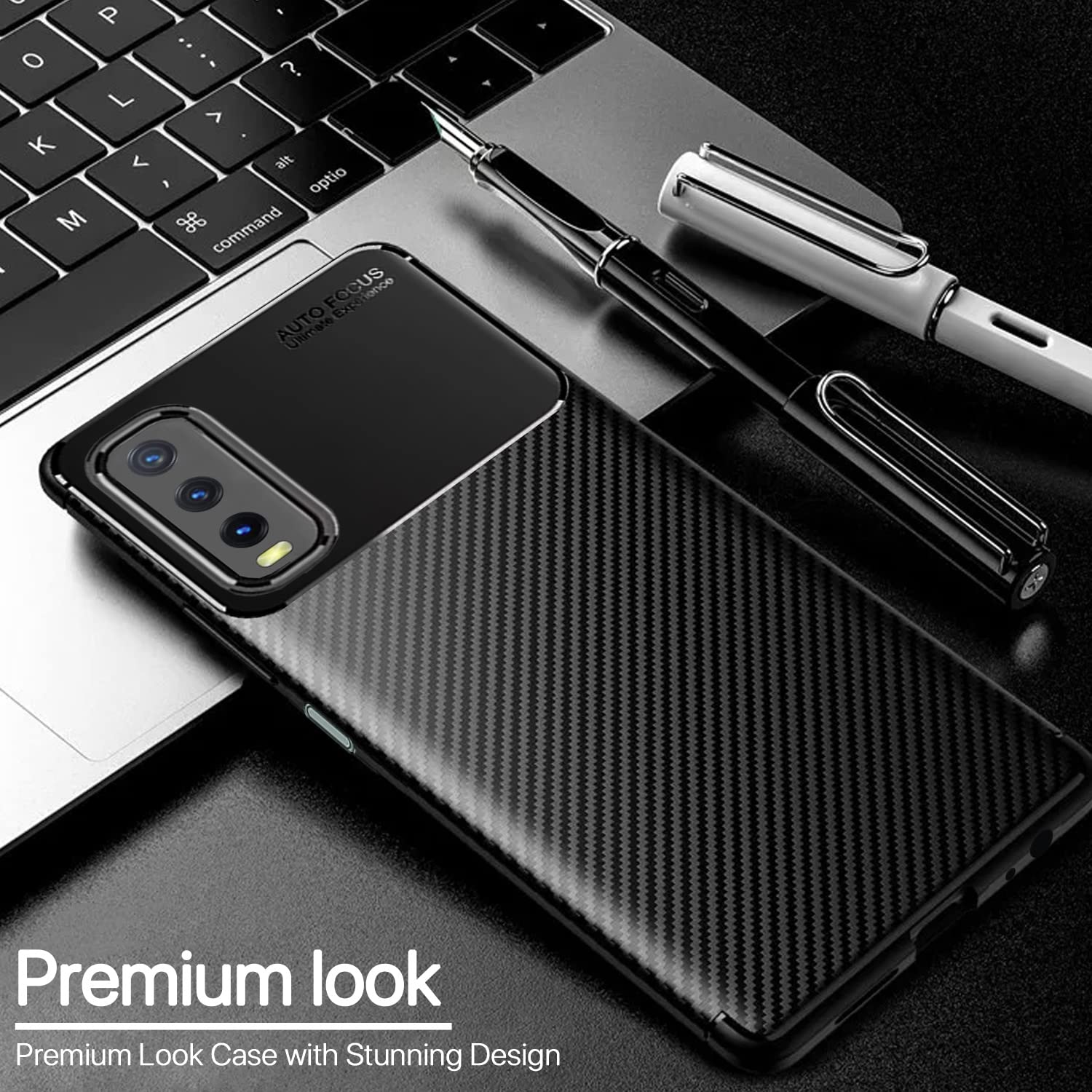 Vivo Y12s/Y20/Y20i/Y20G mobile back cover in black by Pikkme – photo 3