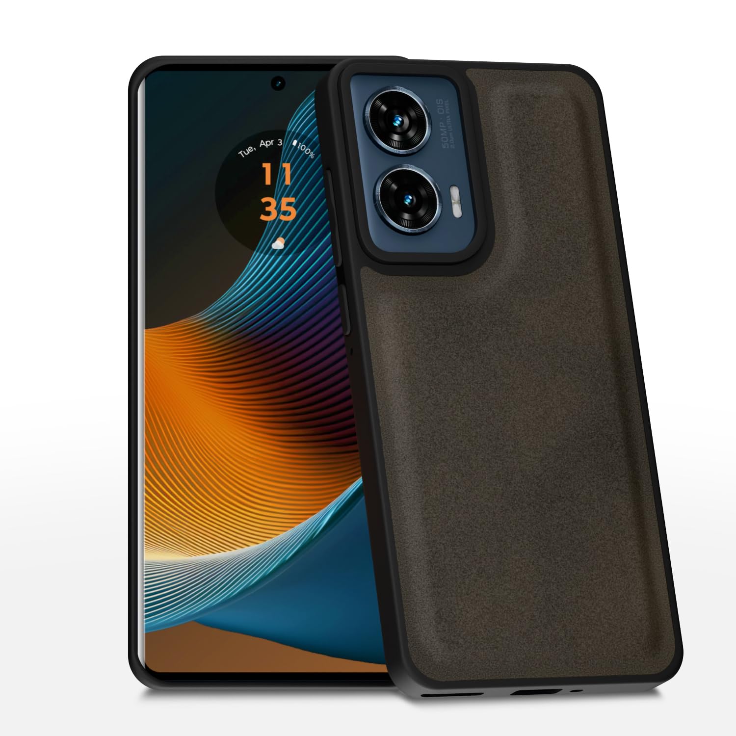 Pikkme Moto Edge 50 Fusion/G96 5G brown mobile back cover