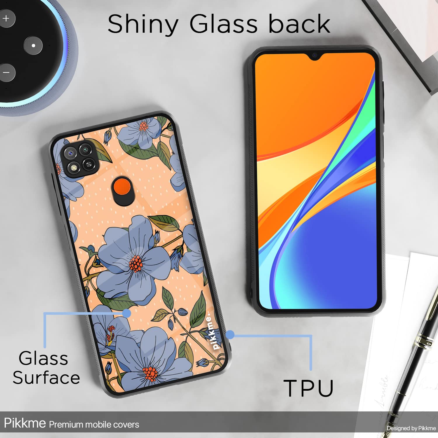Pikkme Redmi 10A/9, Poco C31 Flower back cover – photo 3