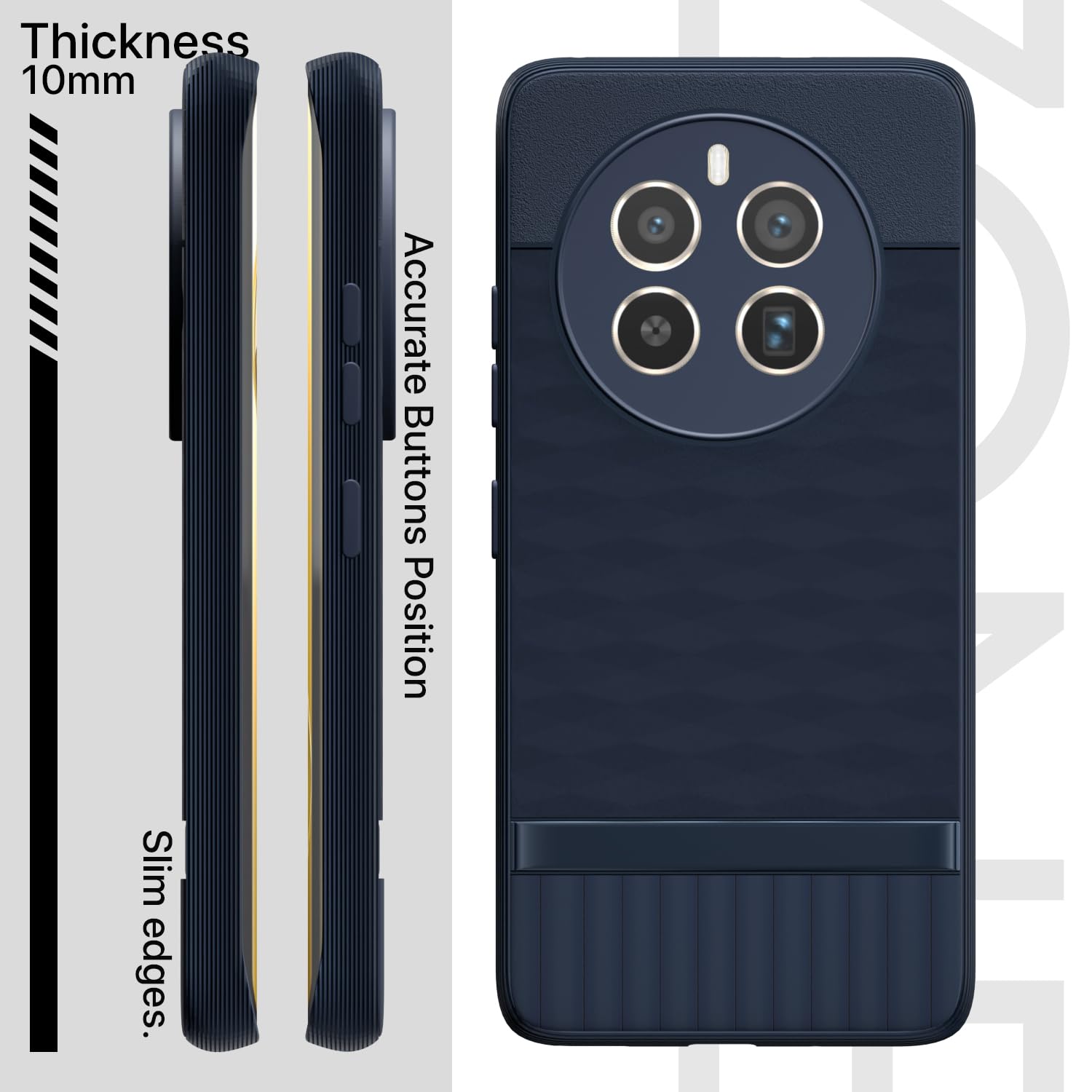 Pikkme Realme 12 Pro 5G / Realme 12 Pro Plus 5G Gencase Back Cover (Blue)