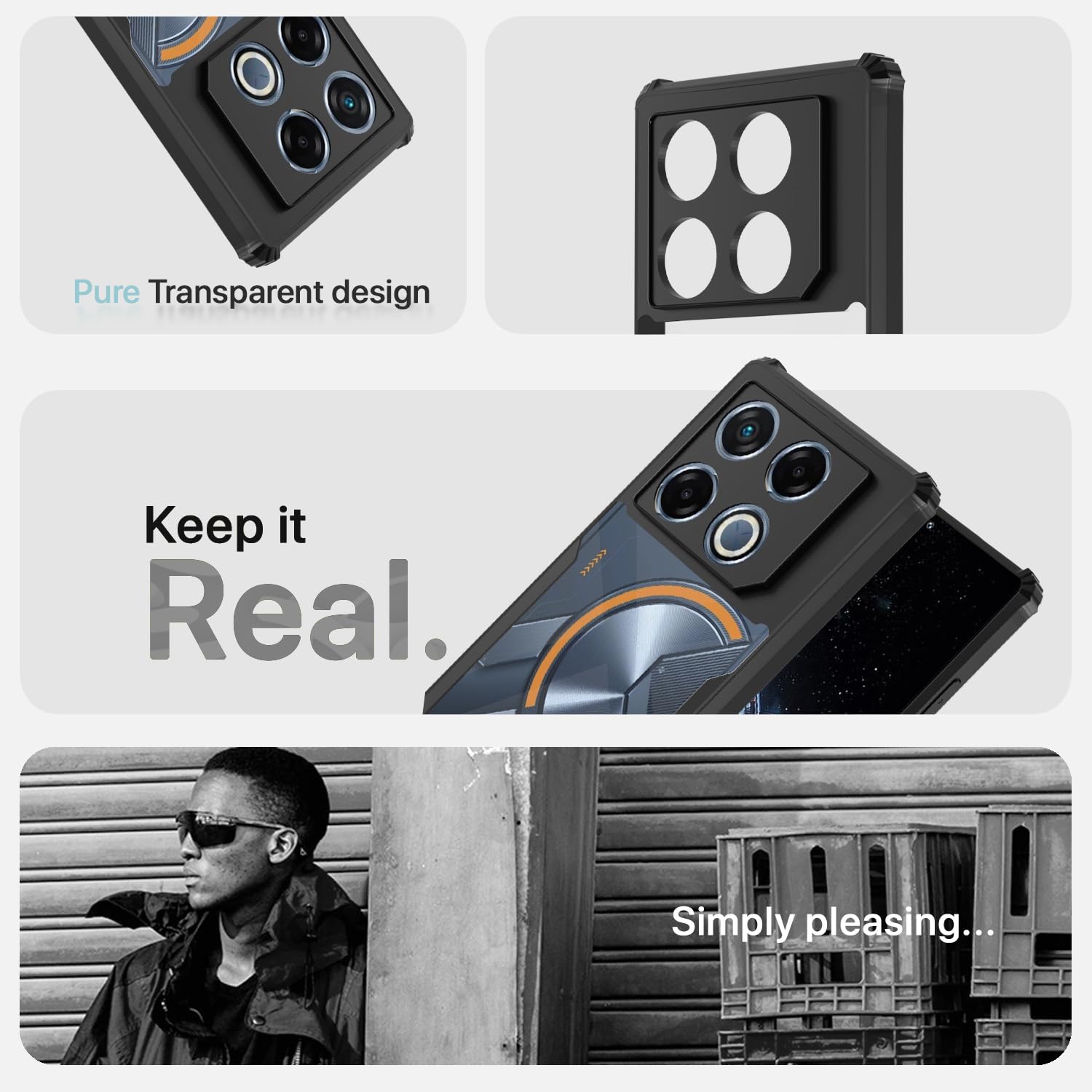 Pikkme Infinix GT 20 Pro 5G Eagle Back Cover (Black)