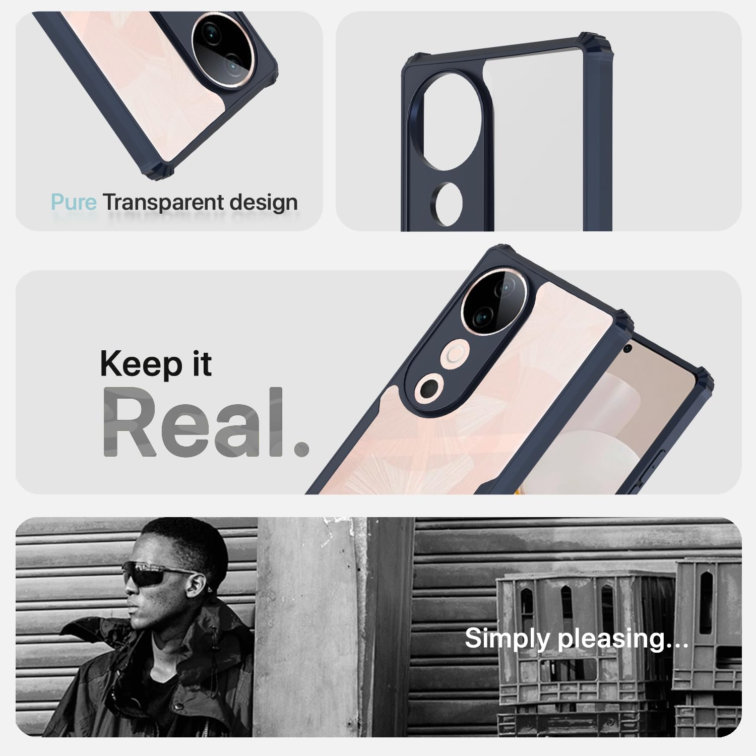 Blue Clear mobile back cover for Vivo S19 5G – Pikkme – photo 4