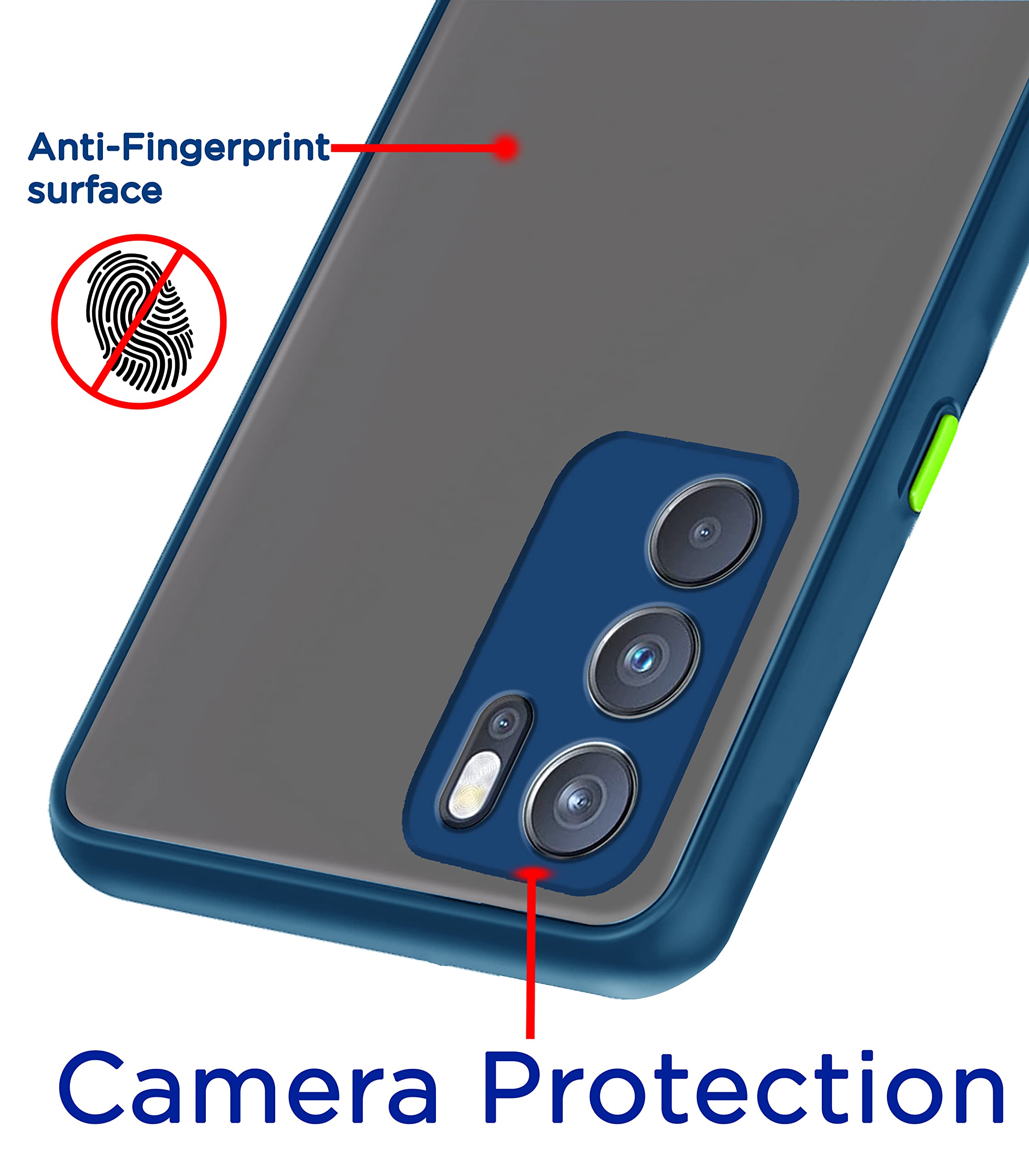 Pikkme Oppo Reno 6 Pro 5G blue mobile cover – photo 2
