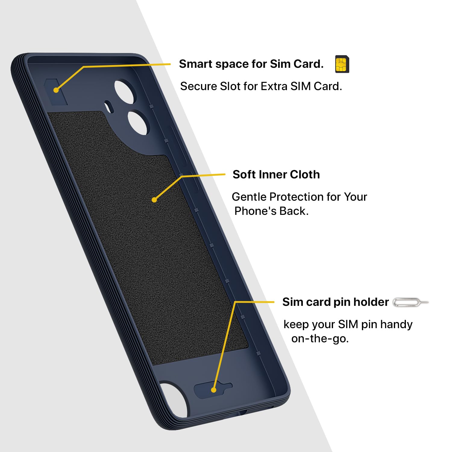 Pikkme CMF by Nothing Phone 1 5G Gencase Back Cover (Blue)