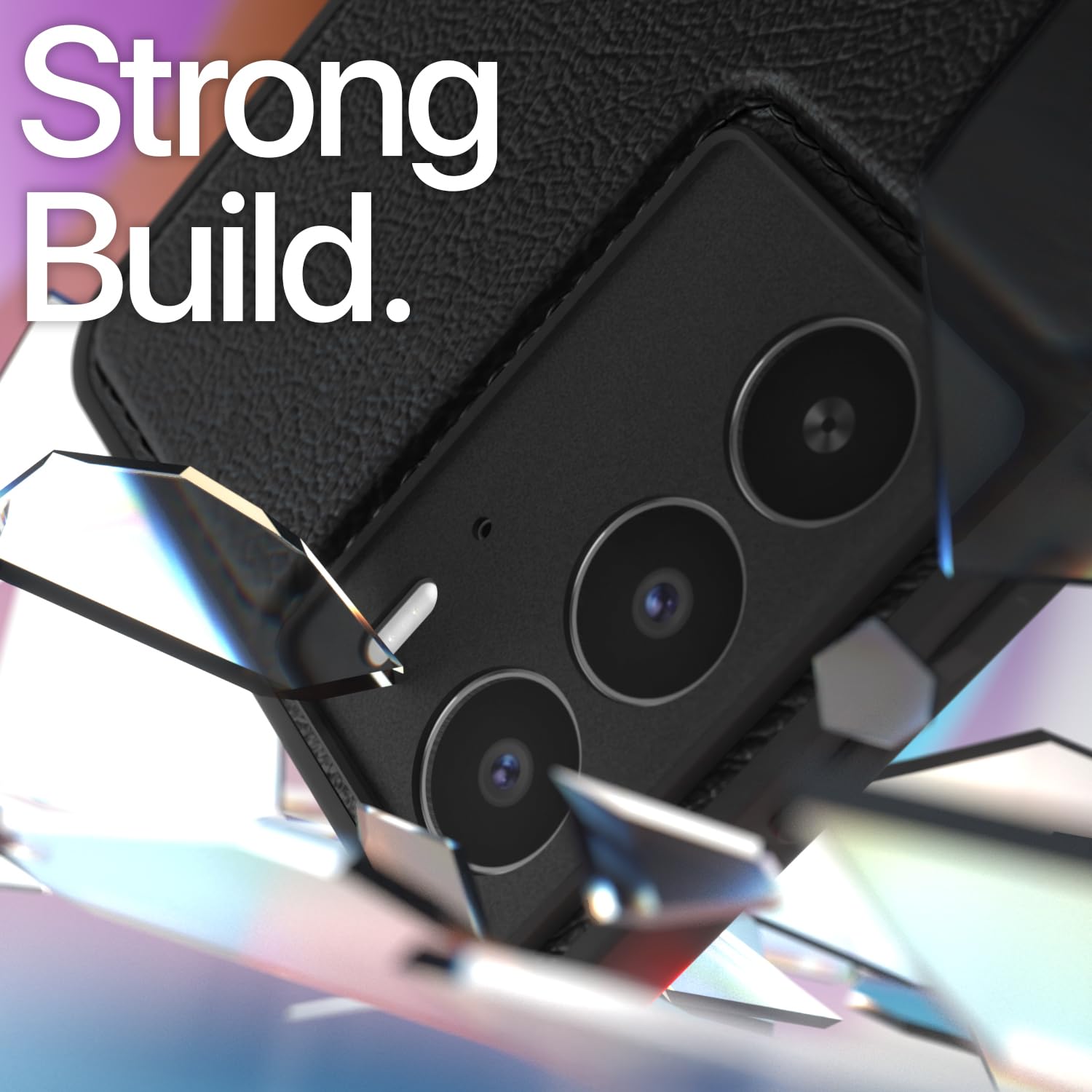 Pikkme Realme C75 Leather black back cover – photo 6