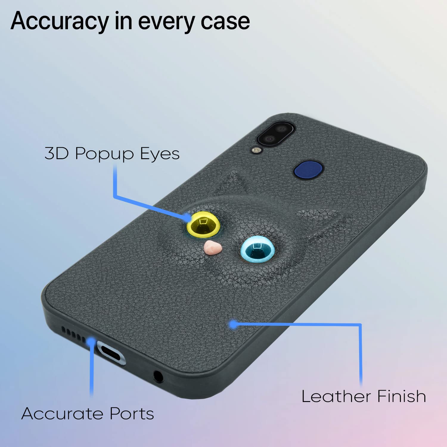Samsung M20 back cover in black by Pikkme – photo 4