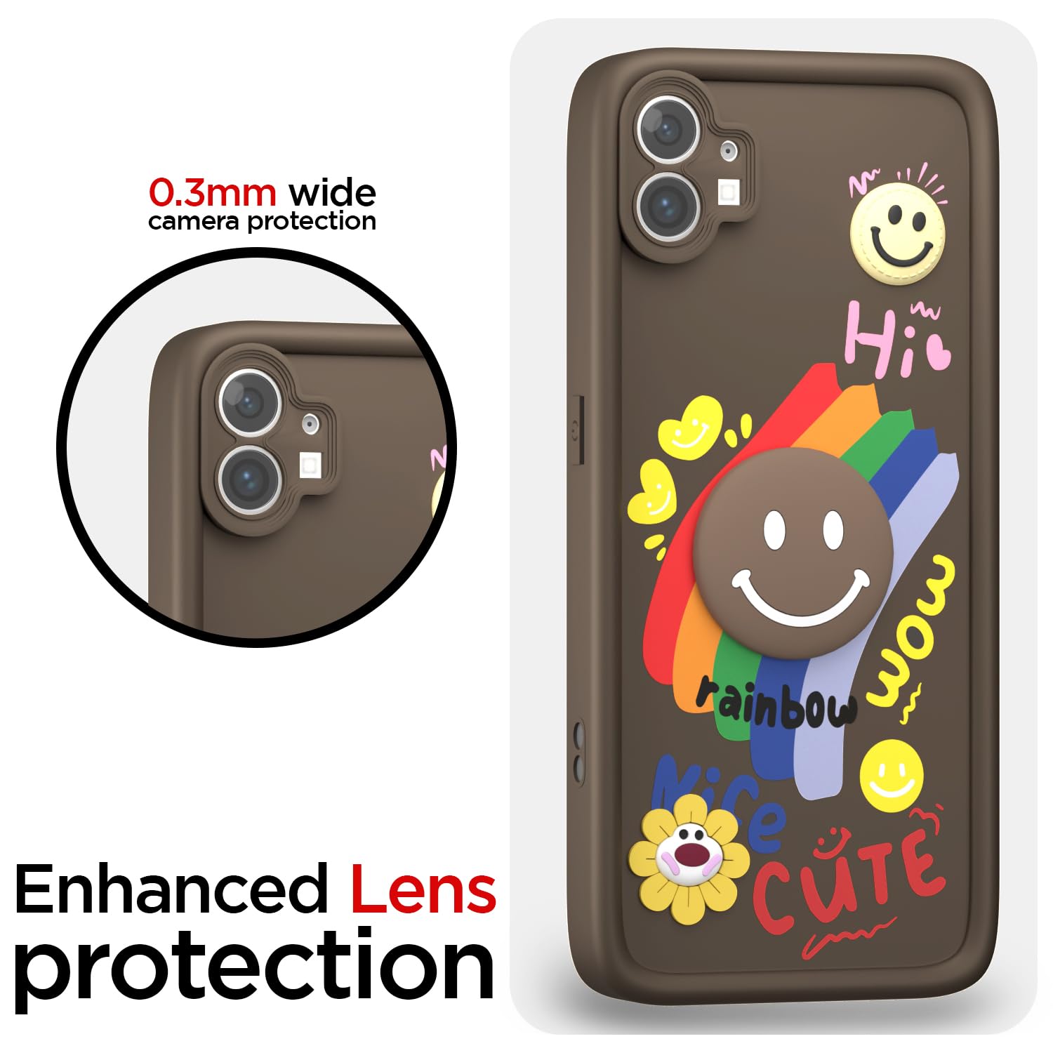 Pikkme Nothing Phone 1 Soft Silicone brown phone cover – photo 5
