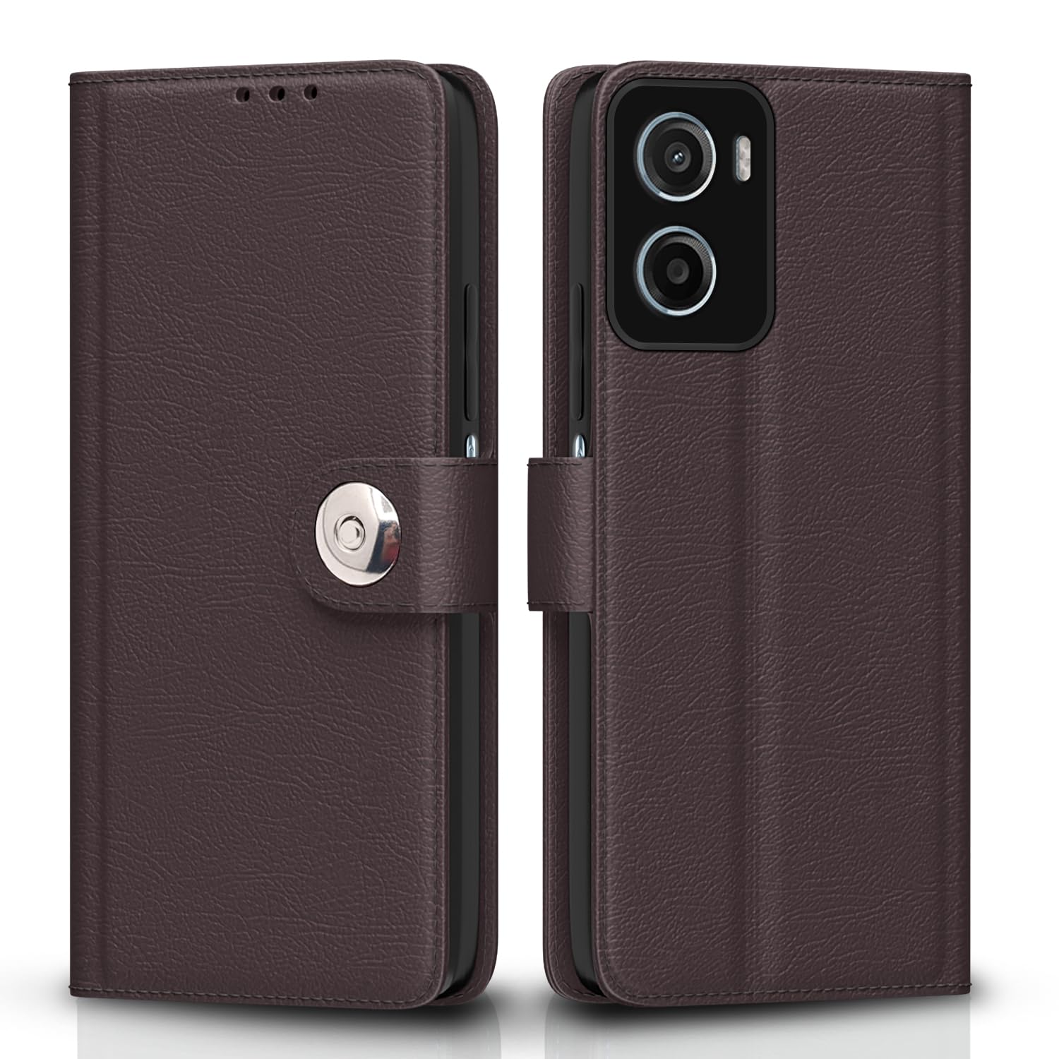 Pikkme coffee Button mobile flip cover for Moto G05