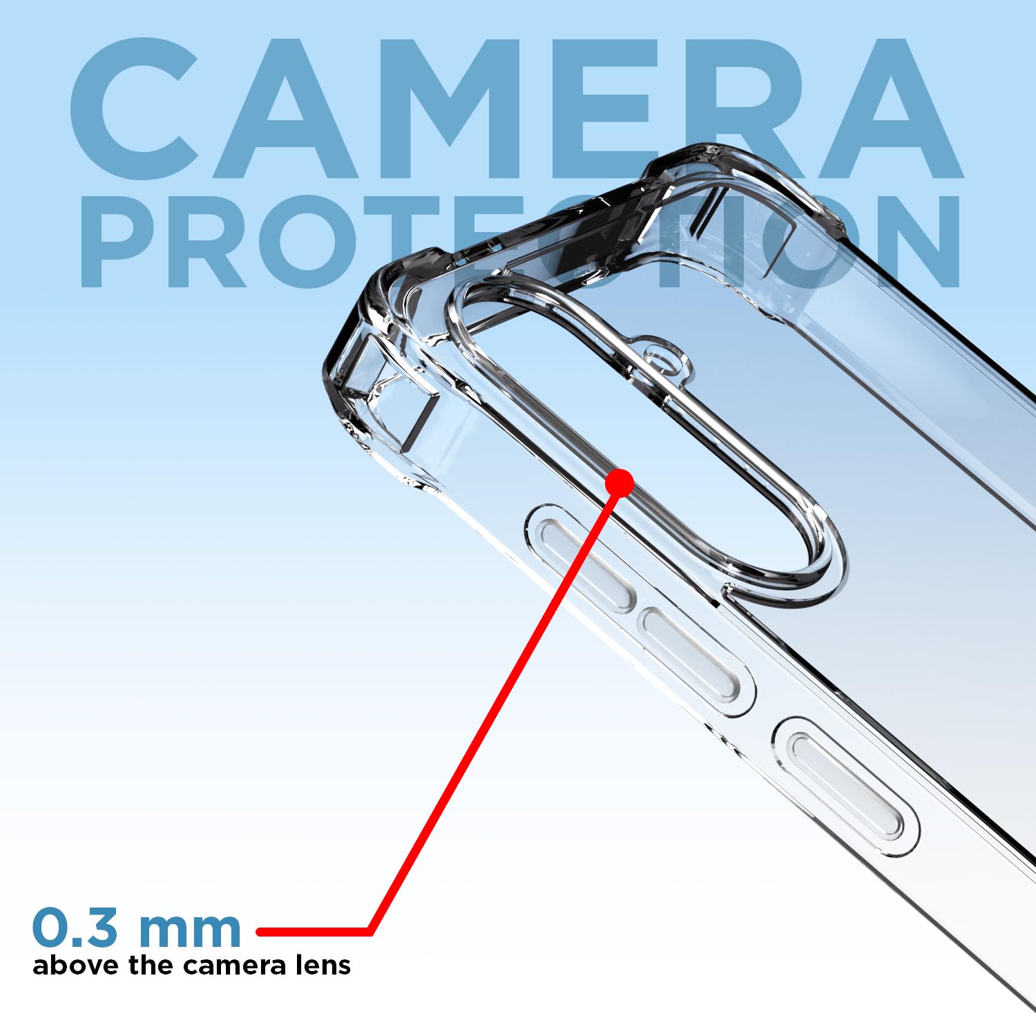 Pikkme Samsung Galaxy A55 5G PC + TPU Crystal Clear Transparent Back Cover (Transparent)
