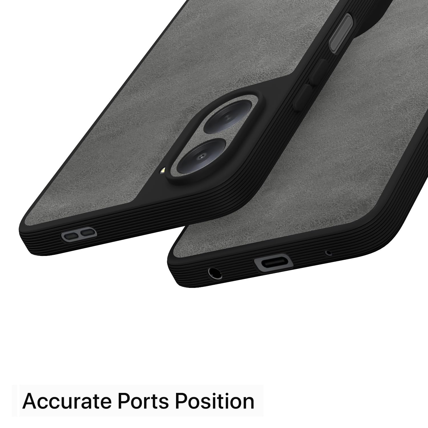 Pikkme Redmi A7 5G Leather grey mobile cover – photo 4