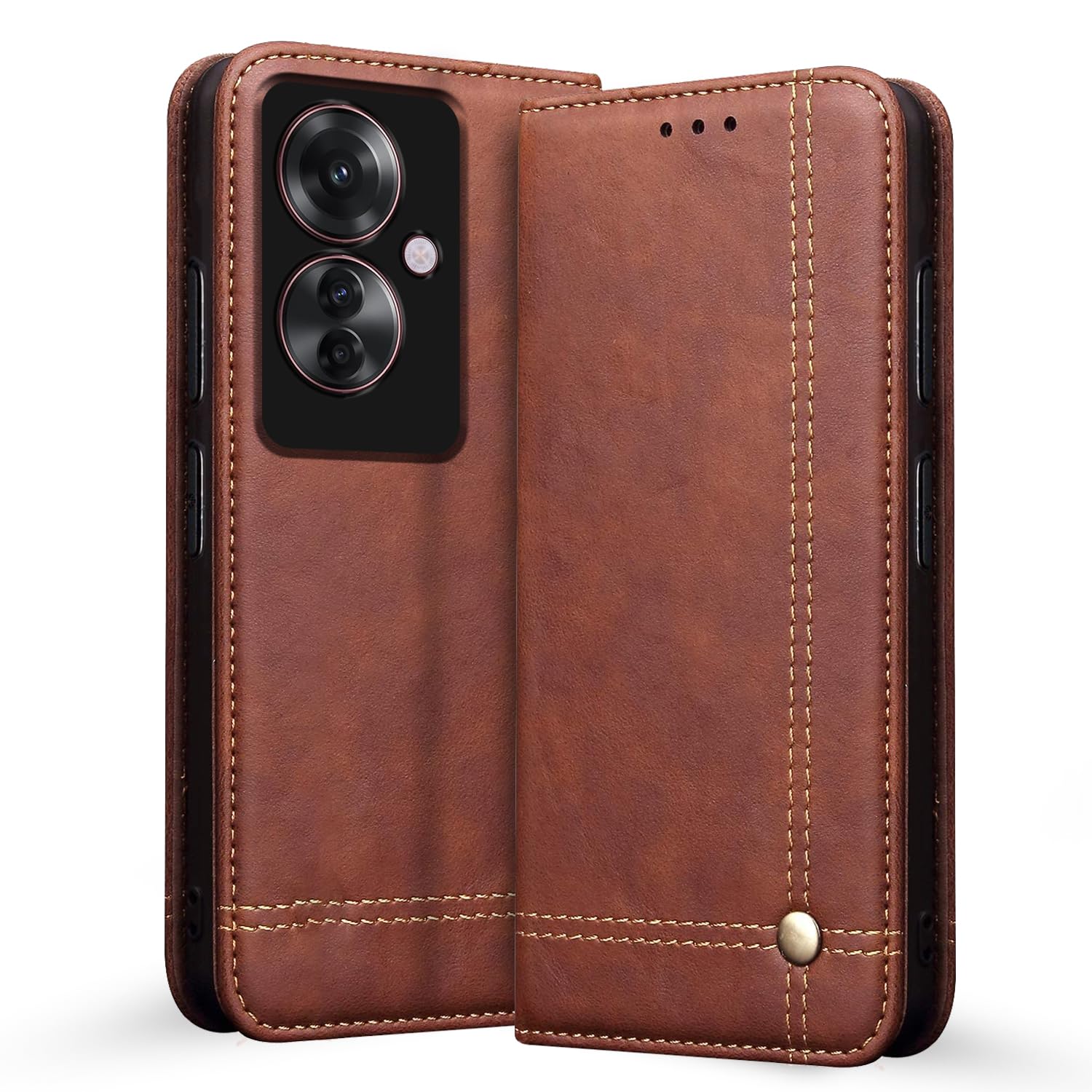 Pikkme OPPO F25 Pro 5G brown flip case