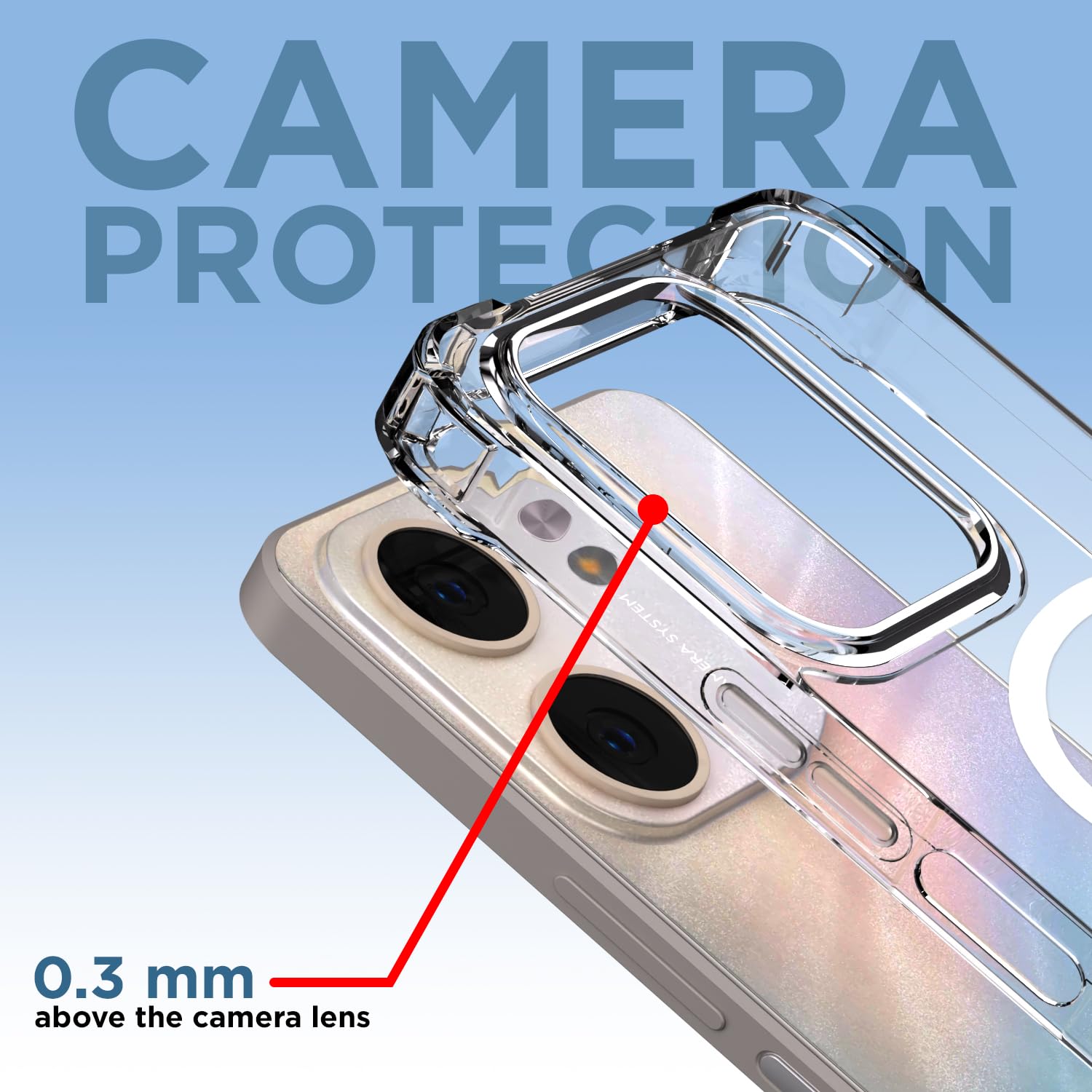 Pikkme Oppo A5x Mag-Safe Shockproof PC + TPU Back Cover (Transparent)
