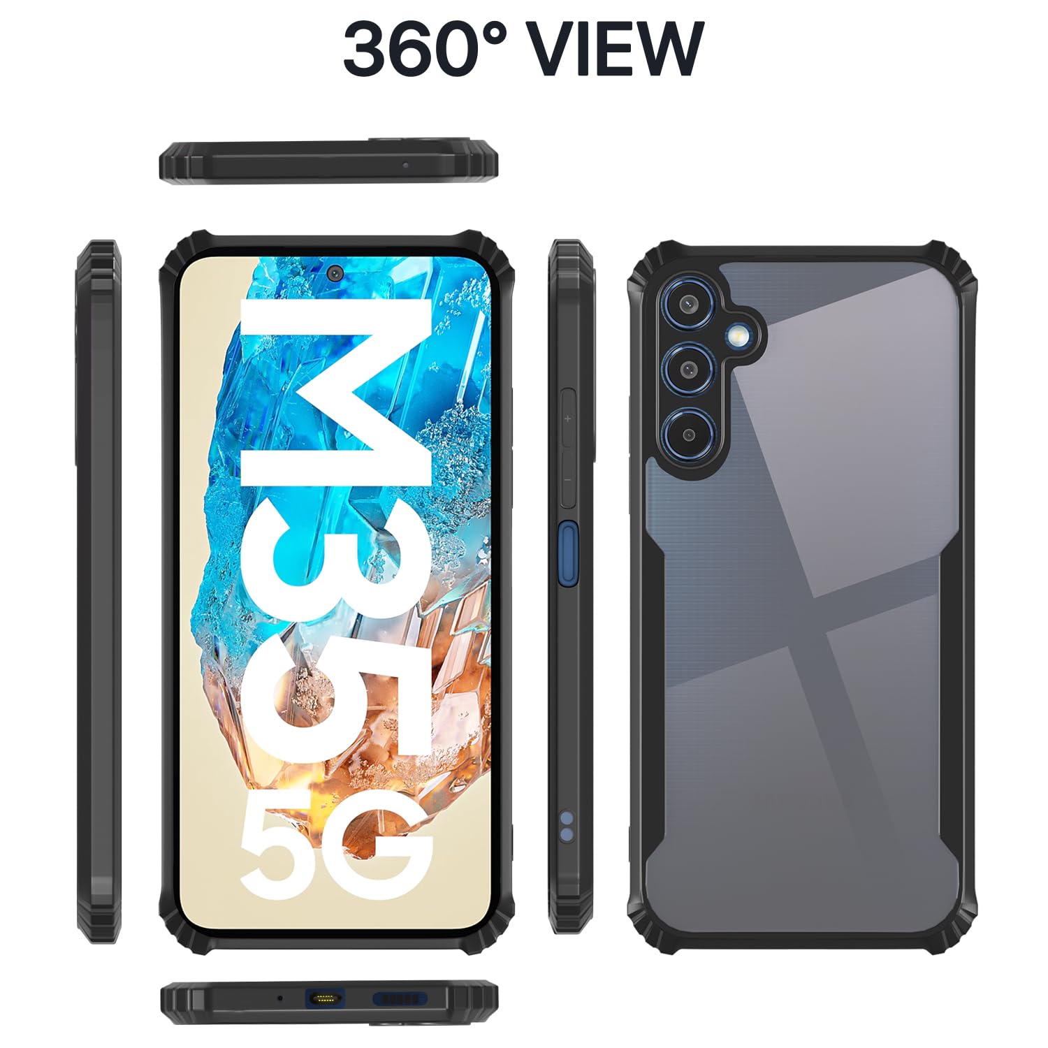 Black mobile cover for Samsung M35 5G – Pikkme – photo 2