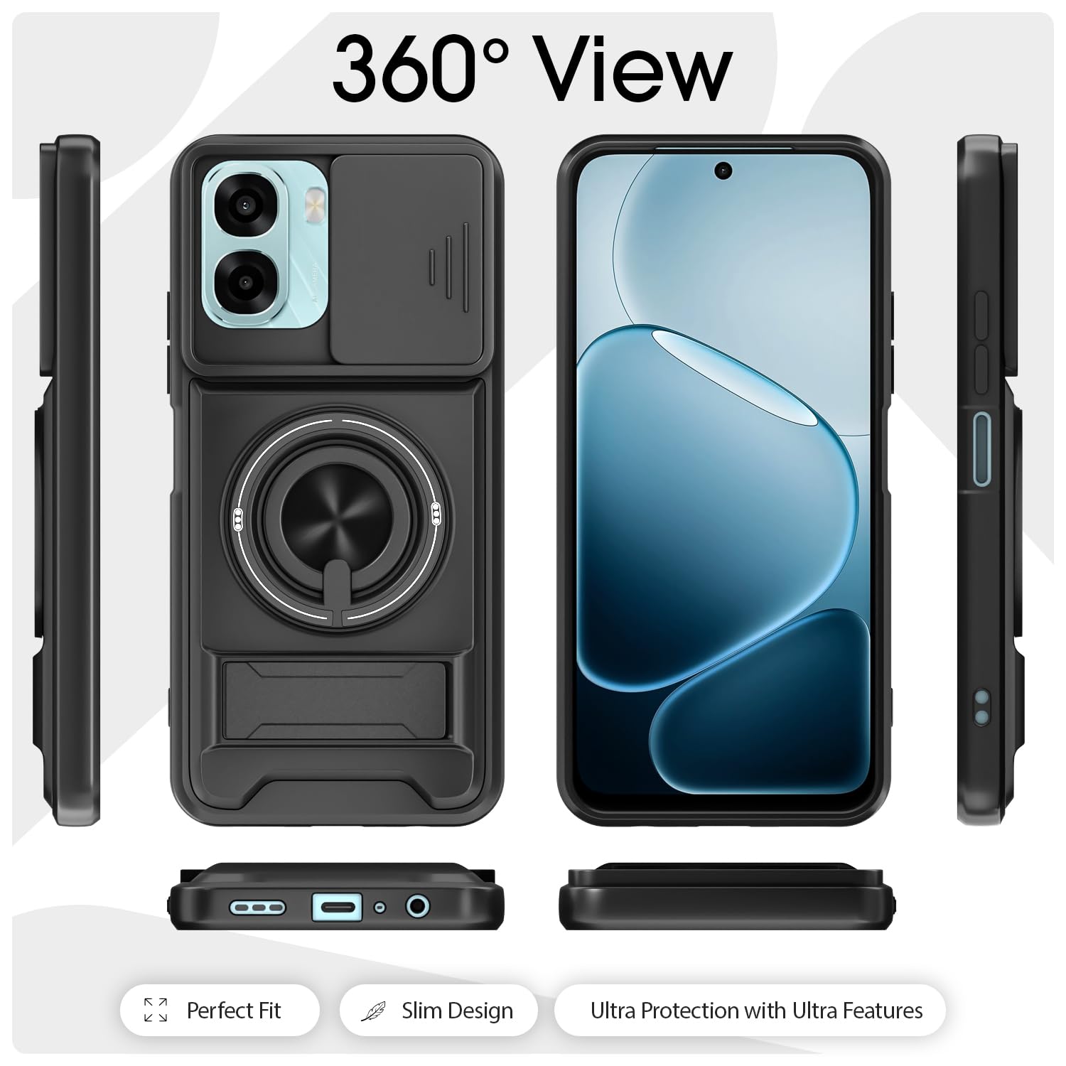 Black mobile back cover for Oppo A6X 5G – Pikkme – photo 6