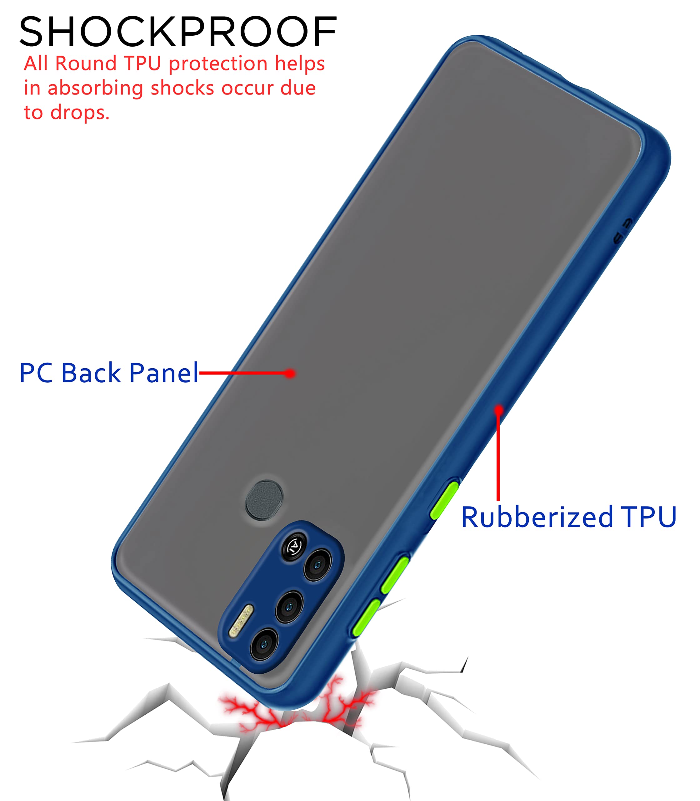 Pikkme blue phone cover for Tecno Spark 6 Air – photo 4