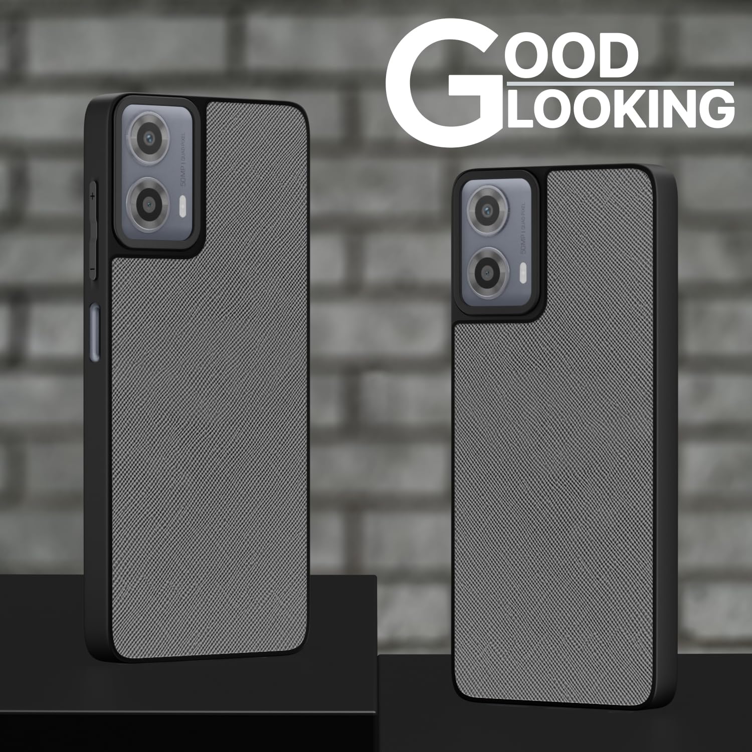 Grey Leatherback phone cover for Moto G34/G45 5G – Pikkme – photo 5