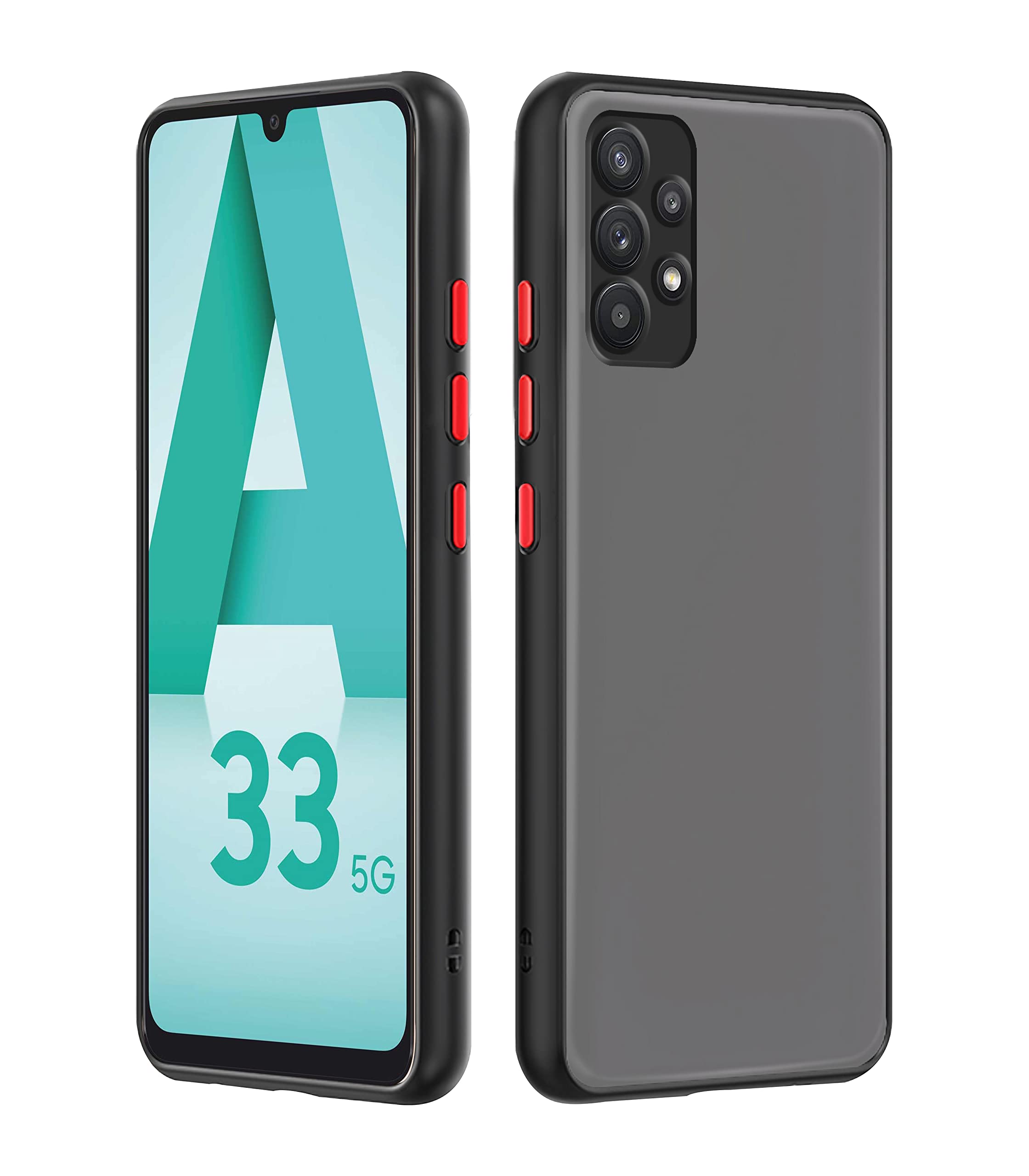 Pikkme Samsung A33 5G Hybrid black mobile back cover